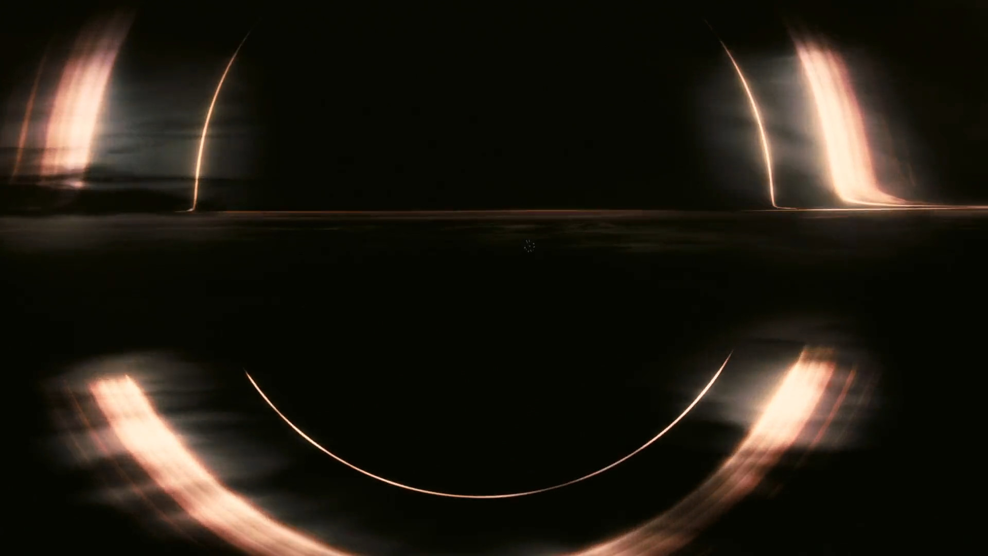 Scie di luce, Sorriso, Lunga esposizione, Sfondo nero, Full HD, wallpaper per desktop