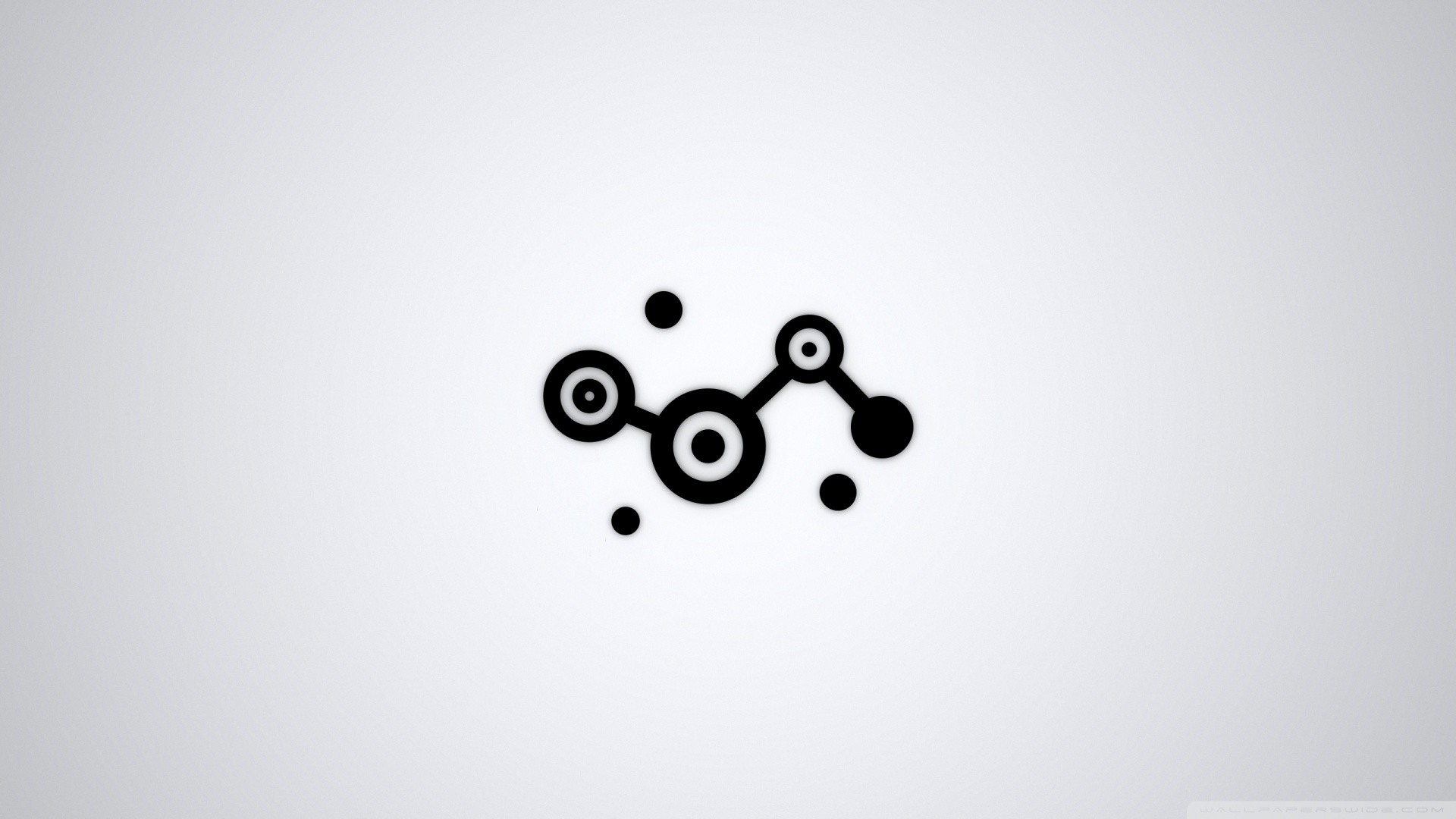 Cerchi, Astratto, Sfondo bianco, Minimalista, Full HD, wallpaper per PC