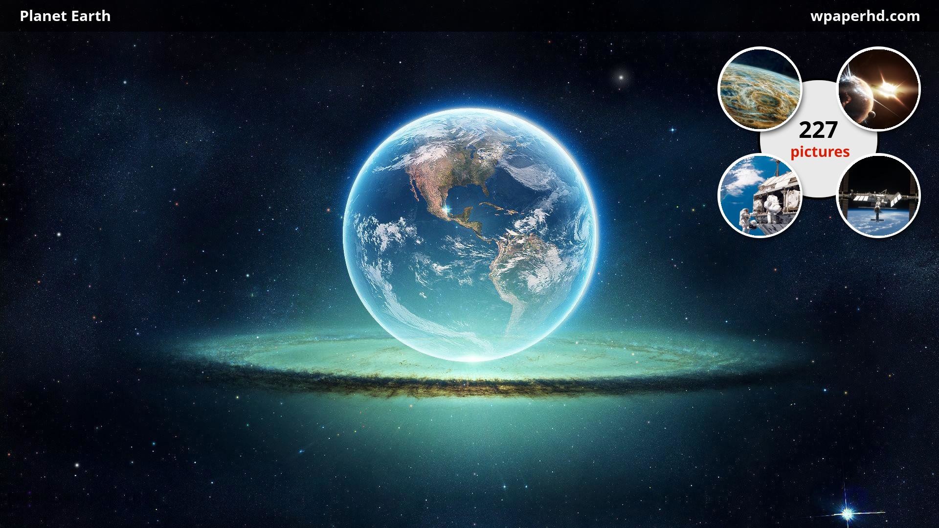 Terra, Nord America, Anello di luce, Spazio, 1920x1080, sfondo per PC