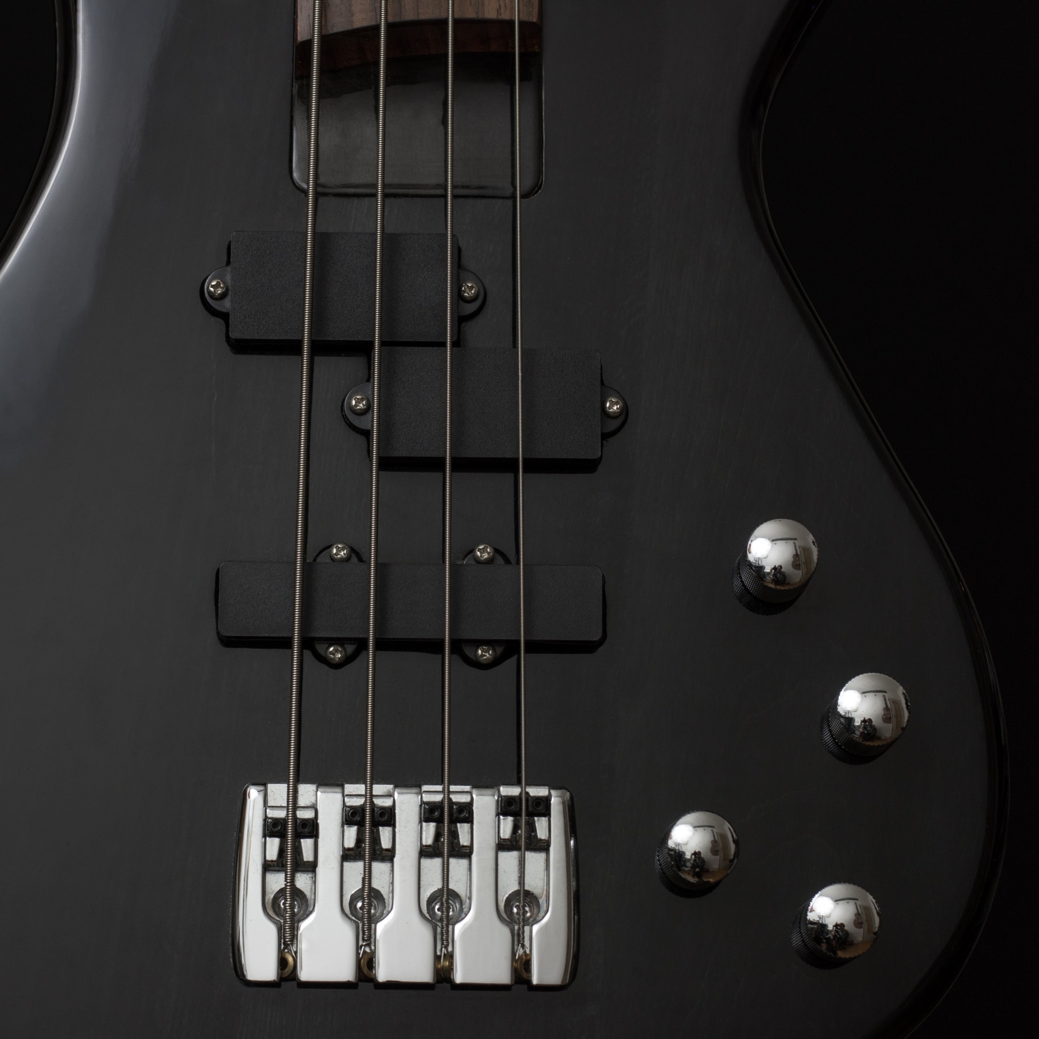 Basso elettrico, Nero, Primo piano, Full HD, sfondo per iPad e tablet