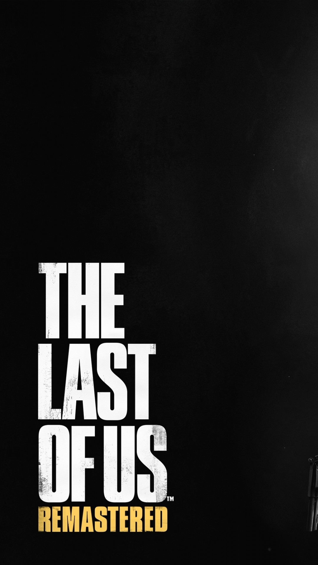 The Last of Us Remastered, Logo, Nero, Full HD, sfondo verticale per cellulare