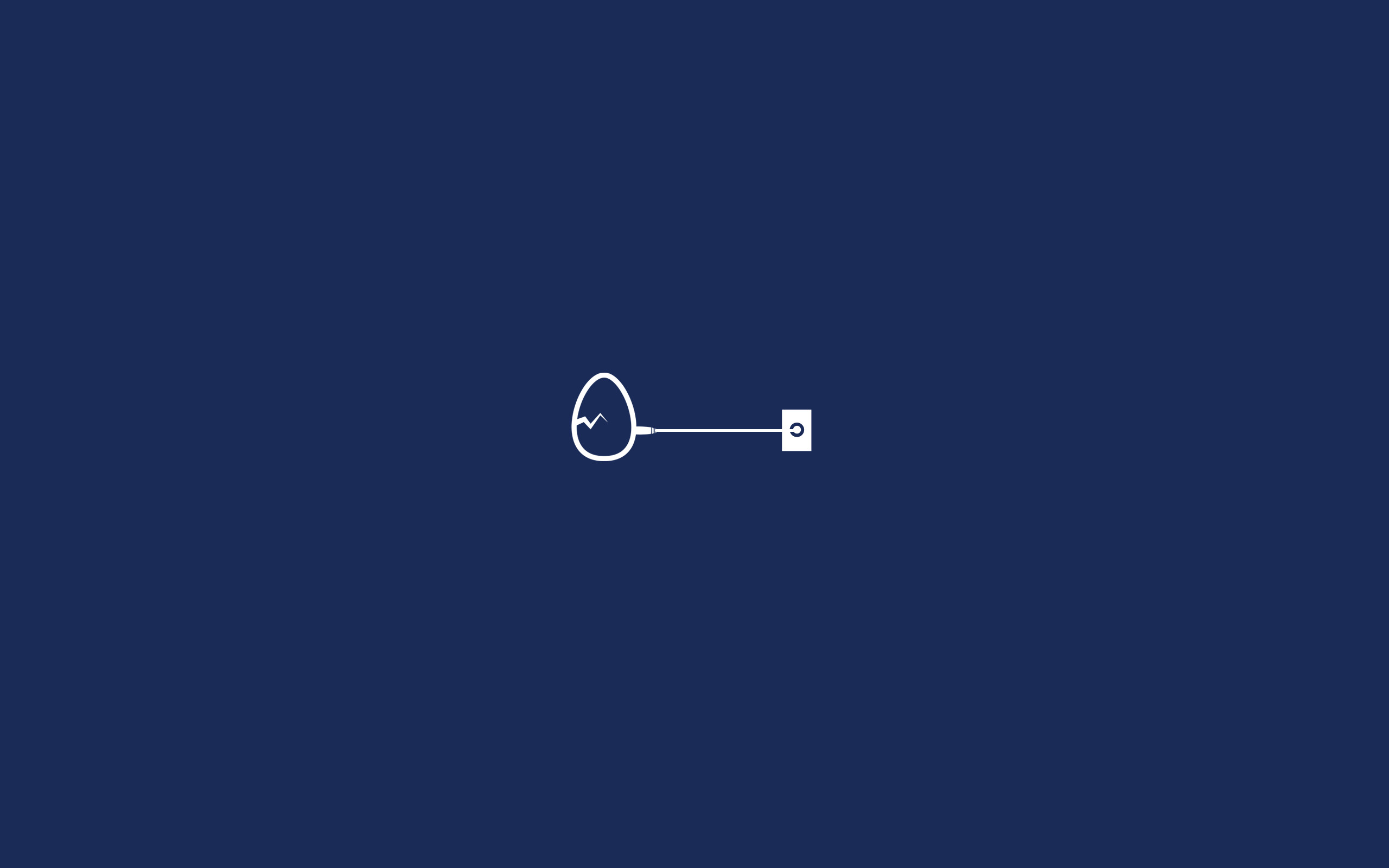 Chiave, Uovo, Blu, Minimalista, 2K, sfondo per PC