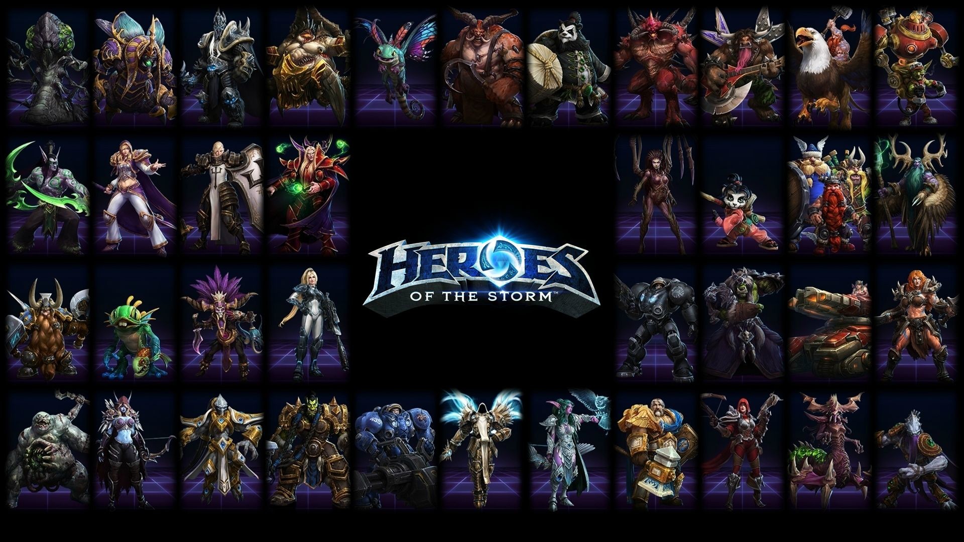 Heroes of the Storm, Roster, Eroi, Logo, Full HD, sfondo desktop
