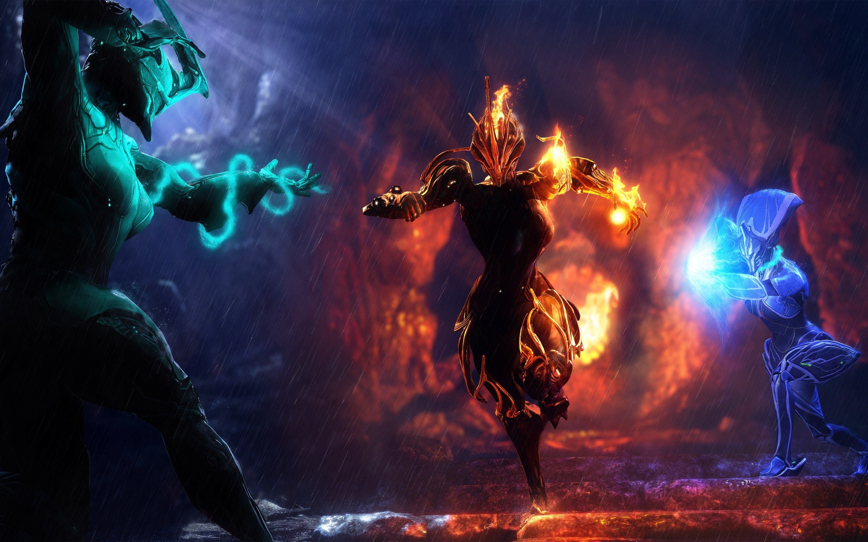 Ember, Warframe, Fuoco, Volt, 2K, sfondo per PC