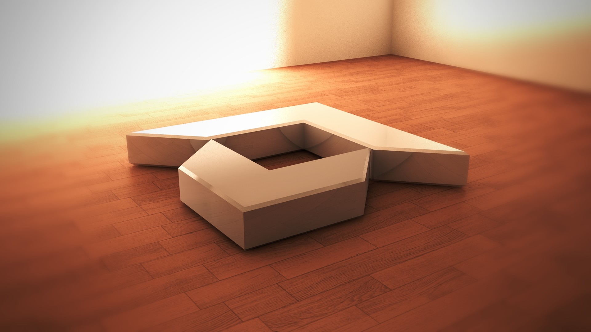 AMD, Logo 3D, Parquet, Full HD, sfondo desktop