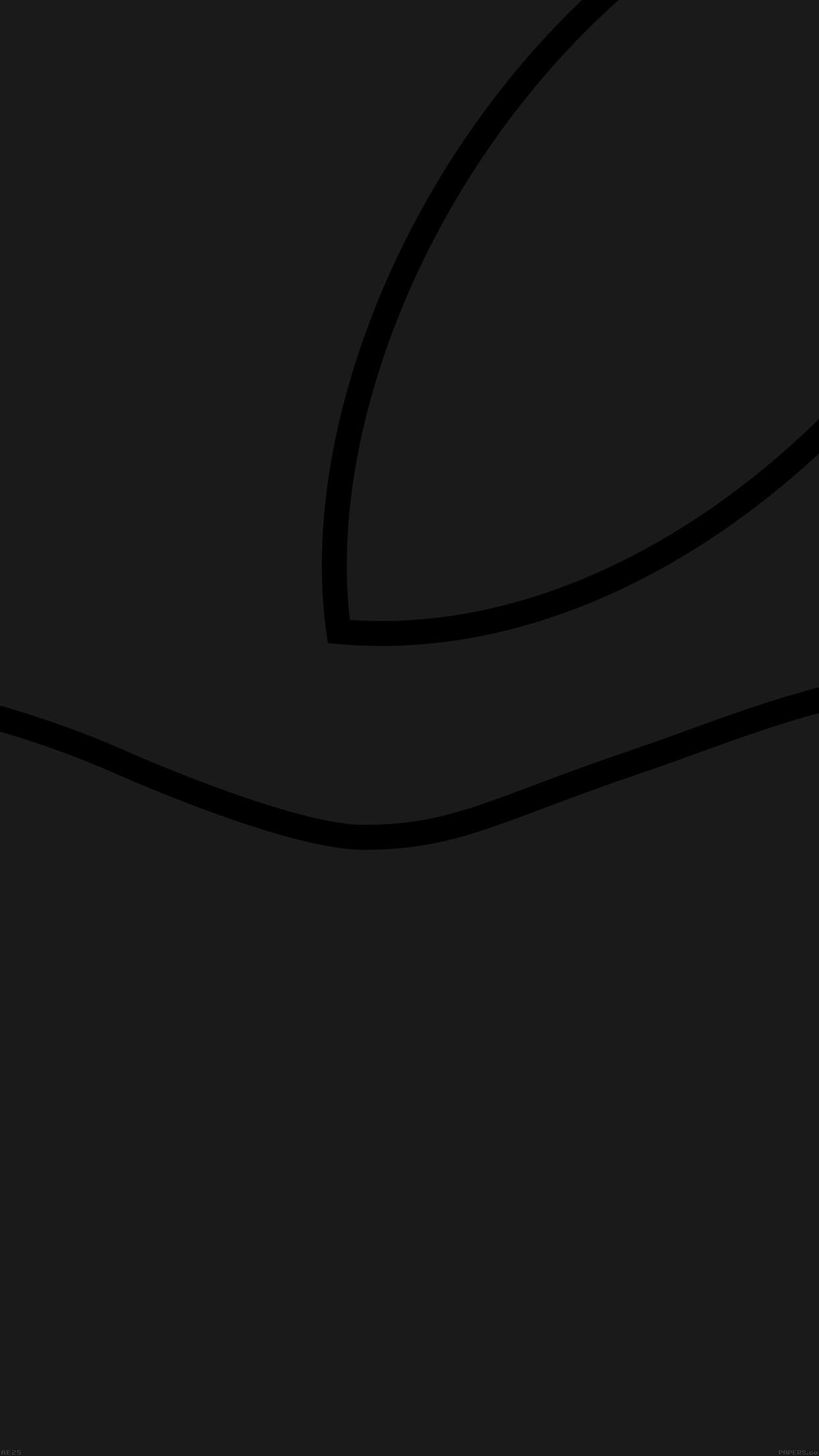 Linee curve, Grigio scuro, Minimalismo, 1242x2208, schermata di blocco iPhone