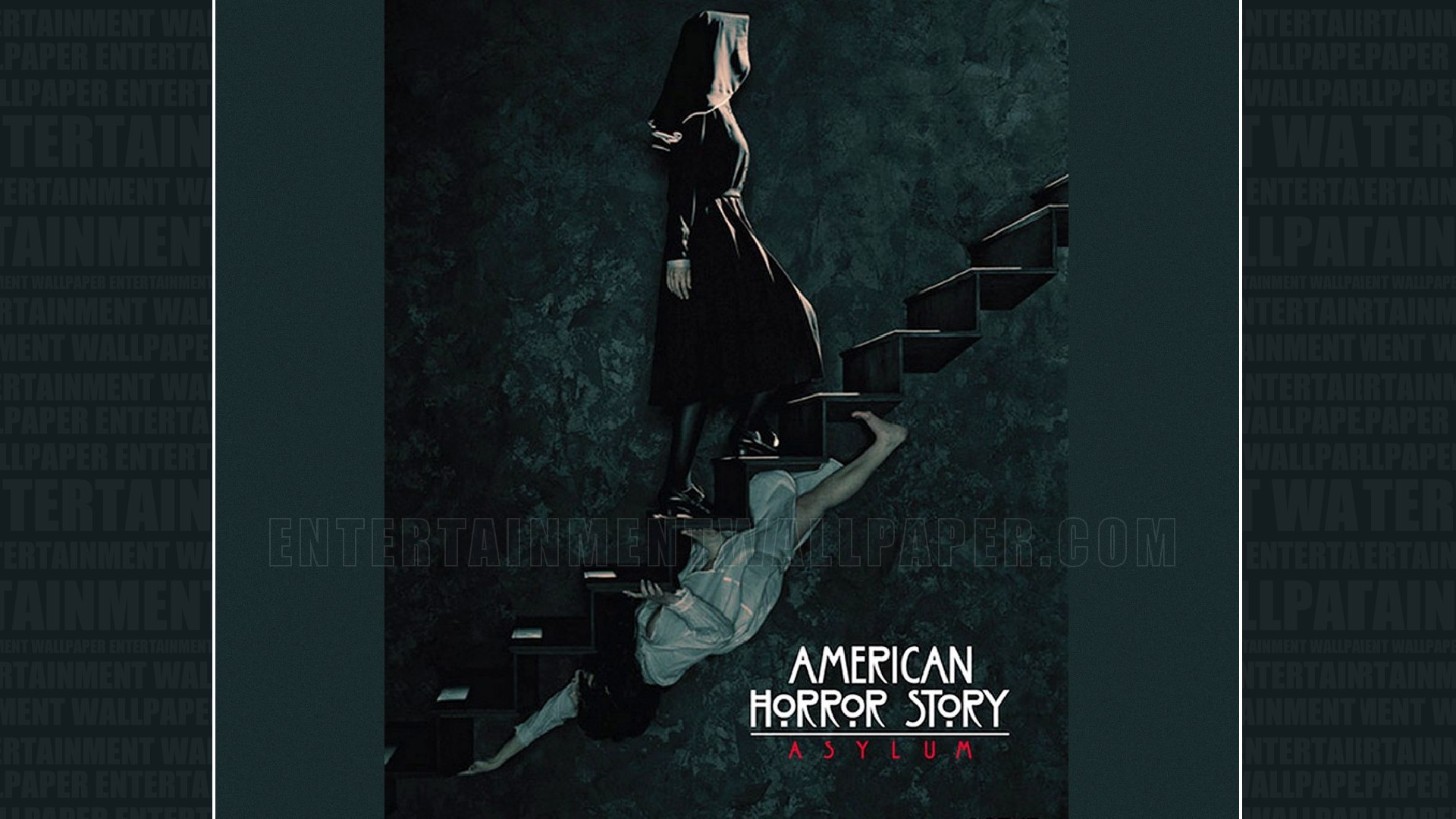 American Horror Story: Asylum, Logo, Suora, Scala, Poster, Full HD, sfondo per portatile