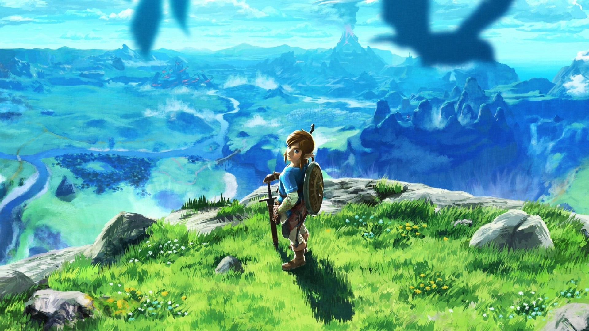 Link, The Legend of Zelda: Breath of the Wild, Hyrule, Collina, 1920x1080, immagine di sfondo