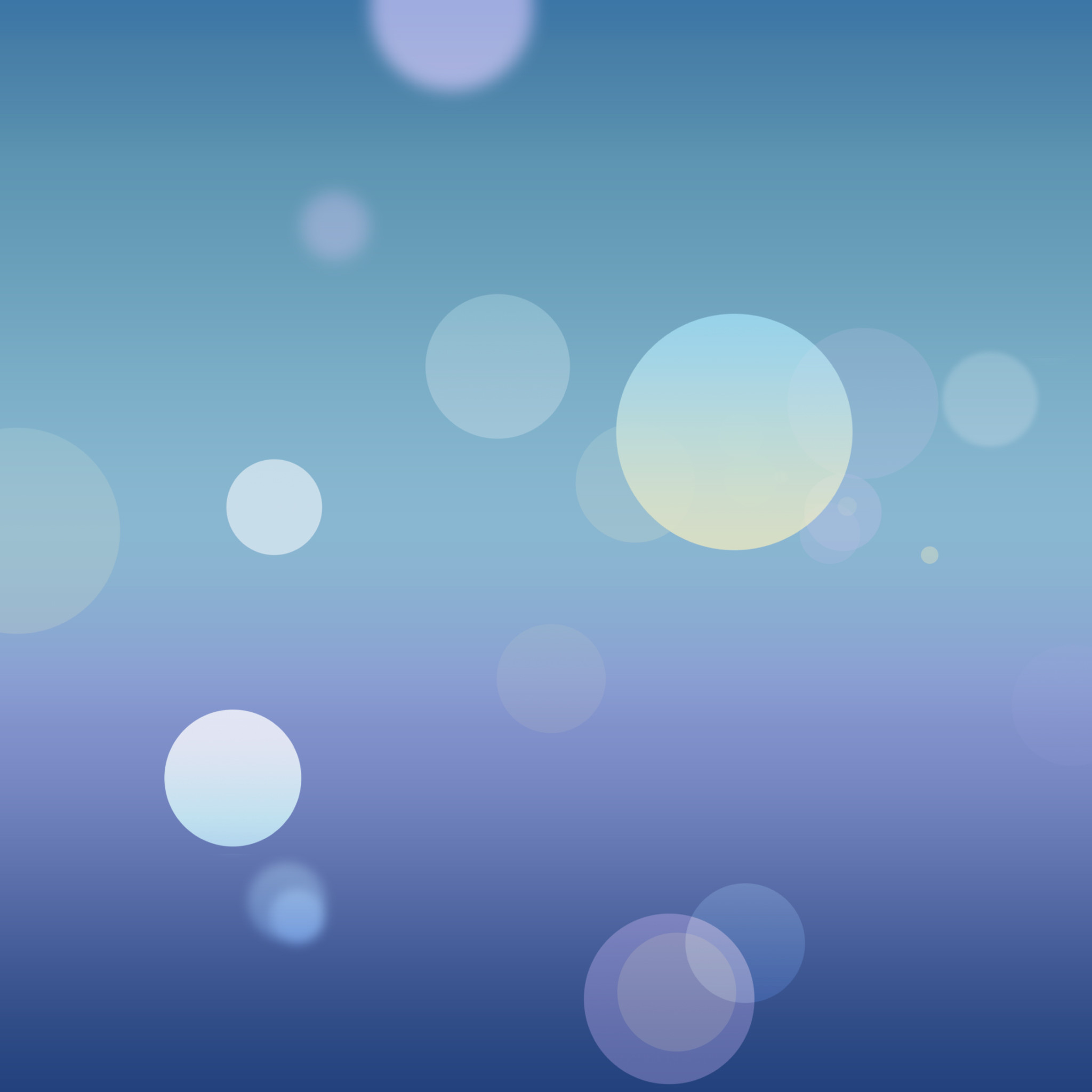 iOS 7, Bokeh, Azzurro, Full HD, wallpaper per tablet