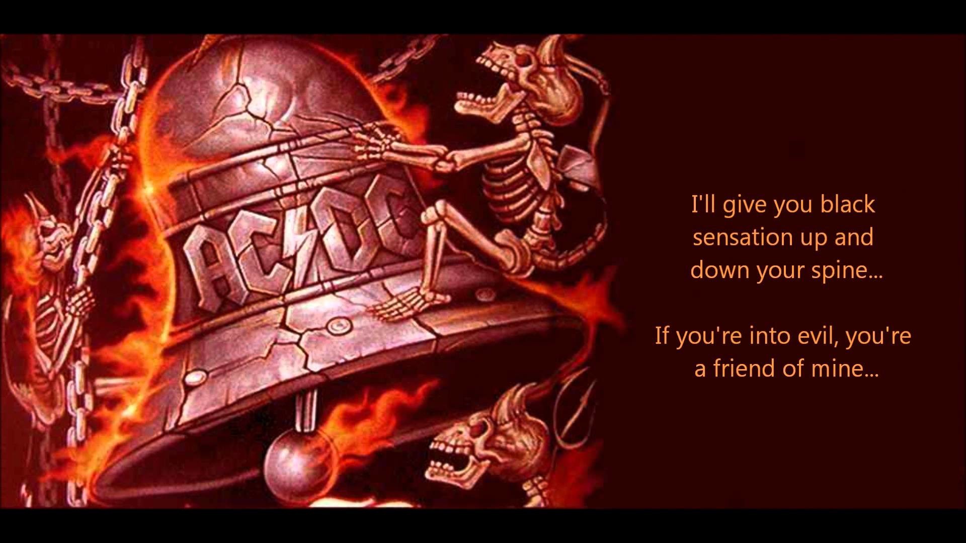 AC/DC, Hells Bells, Campana, Testo canzone, 1920x1080, immagine di sfondo