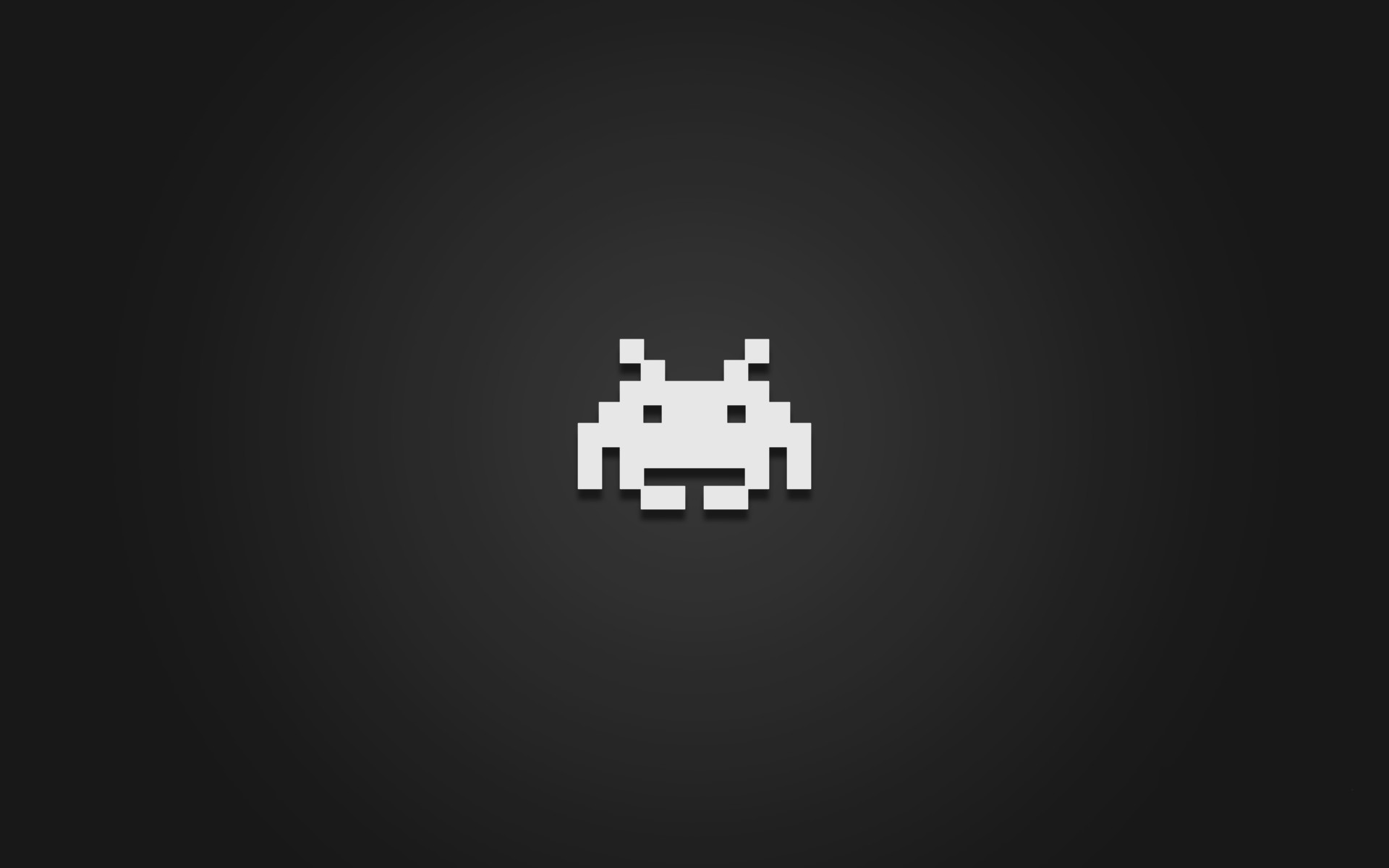 Space Invaders, Alieno pixel, Retro gaming, Minimalista, Full HD, sfondo per PC e portatile