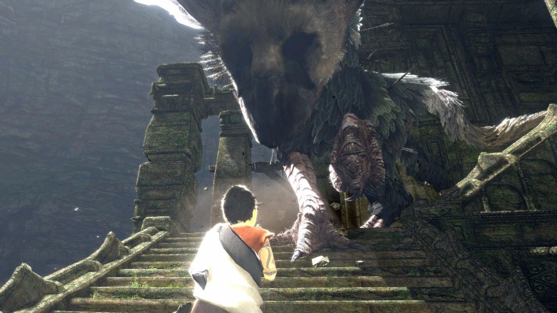 Trico, The Last Guardian, Ragazzo, Scalinata, Full HD, sfondo per portatile