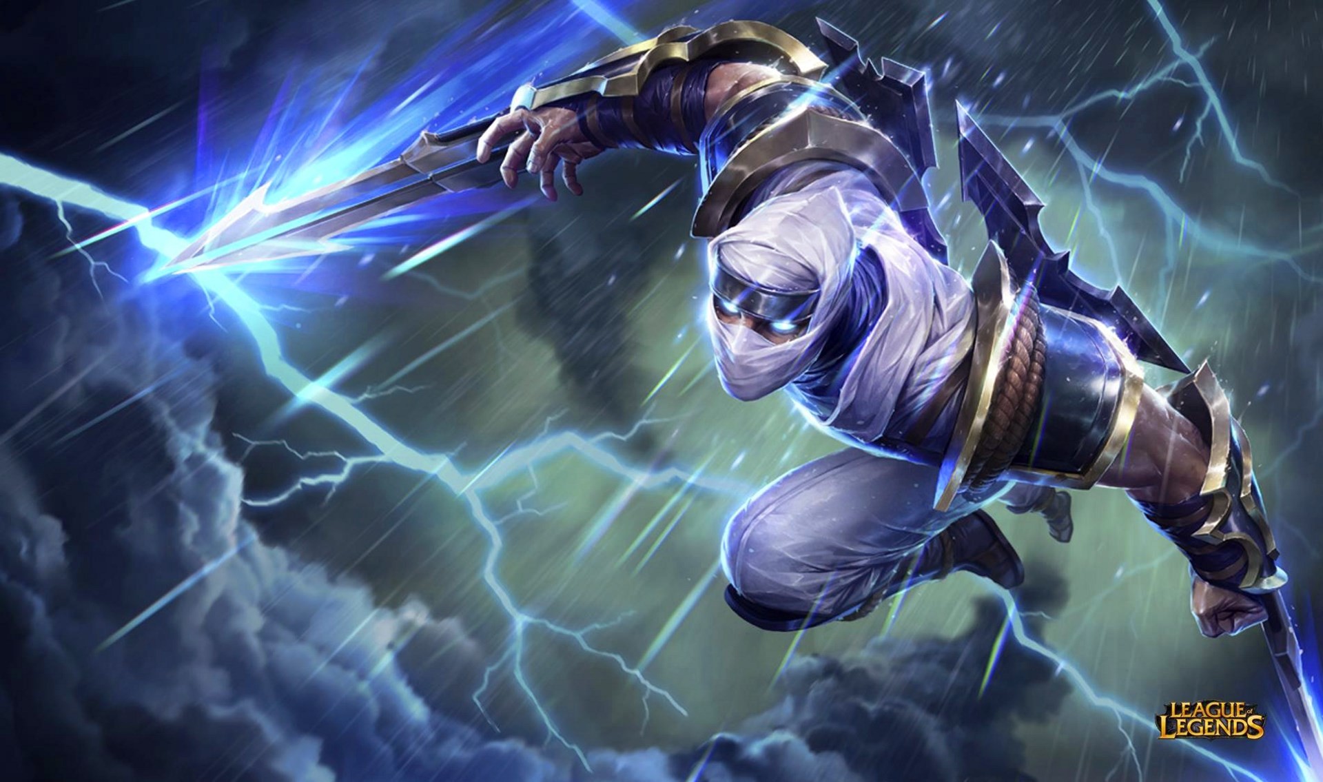Zed, League of Legends, Fulmini, Tempesta, Full HD, sfondo per portatile