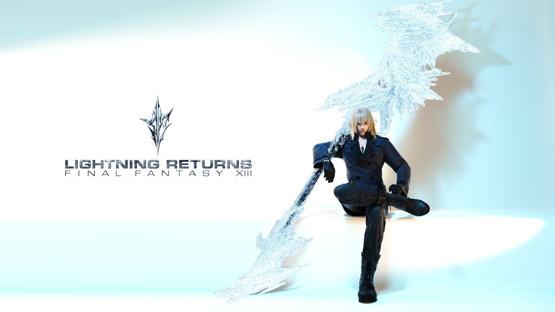 Snow Villiers, Lightning Returns: Final Fantasy XIII, Logo, Cristalli, sfondo Full HD per PC