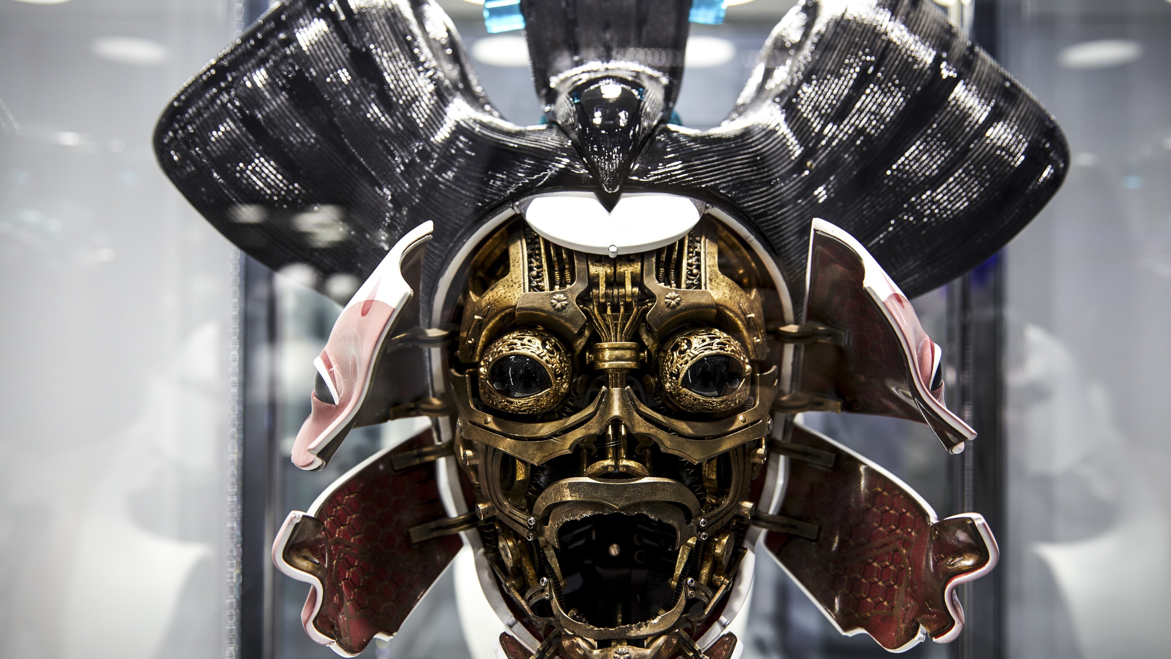 Ghost in the Shell (2017), Geisha robot, Maschera, 4K, sfondo per PC