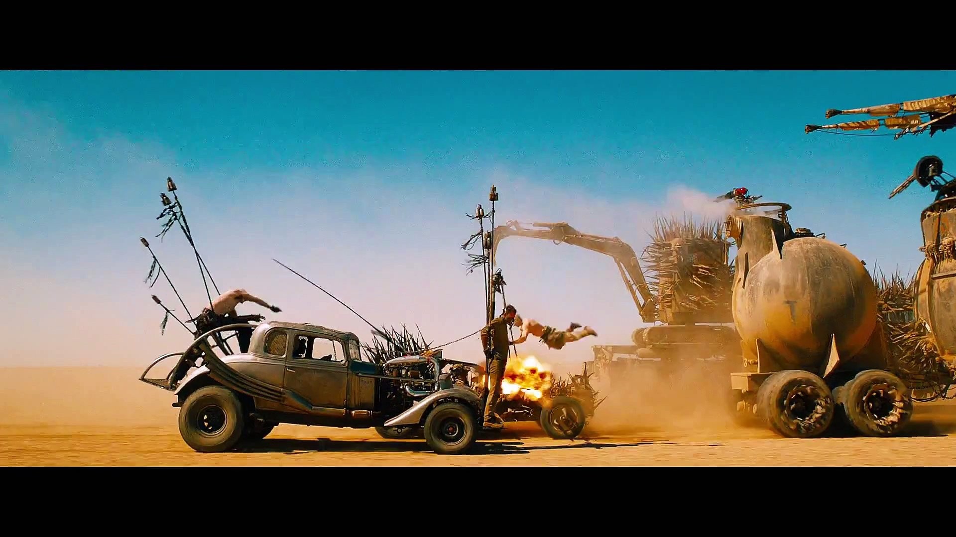 Mad Max: Fury Road, Veicoli, Inseguimento, Deserto, Full HD, sfondo per portatile