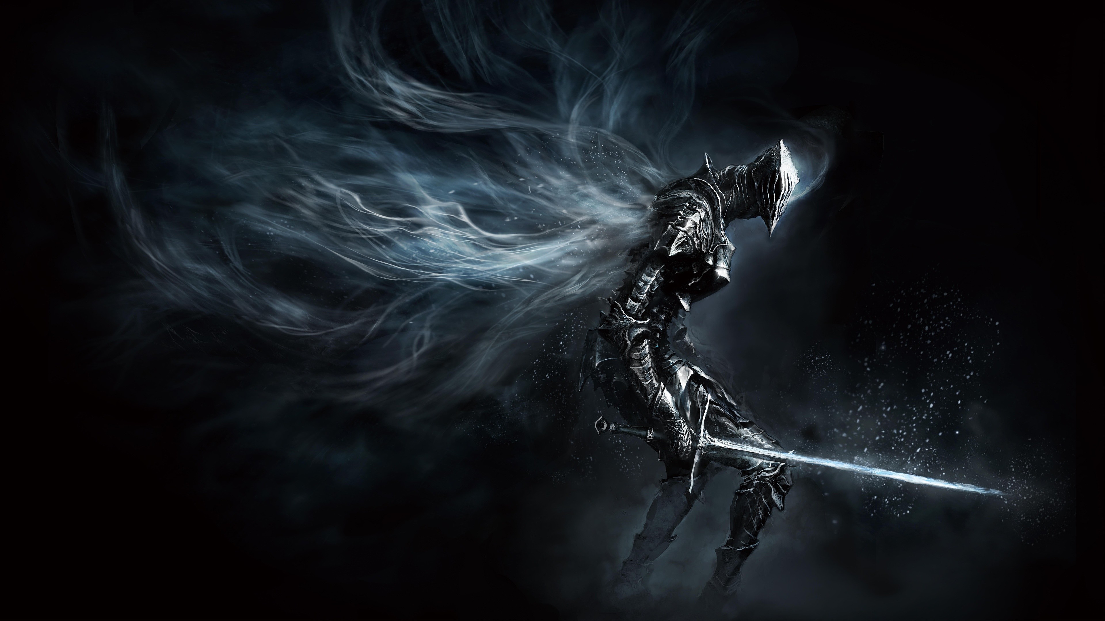 Dark Souls III, Cavaliere, Spada, Videogioco, 3840x2160, sfondo per PC