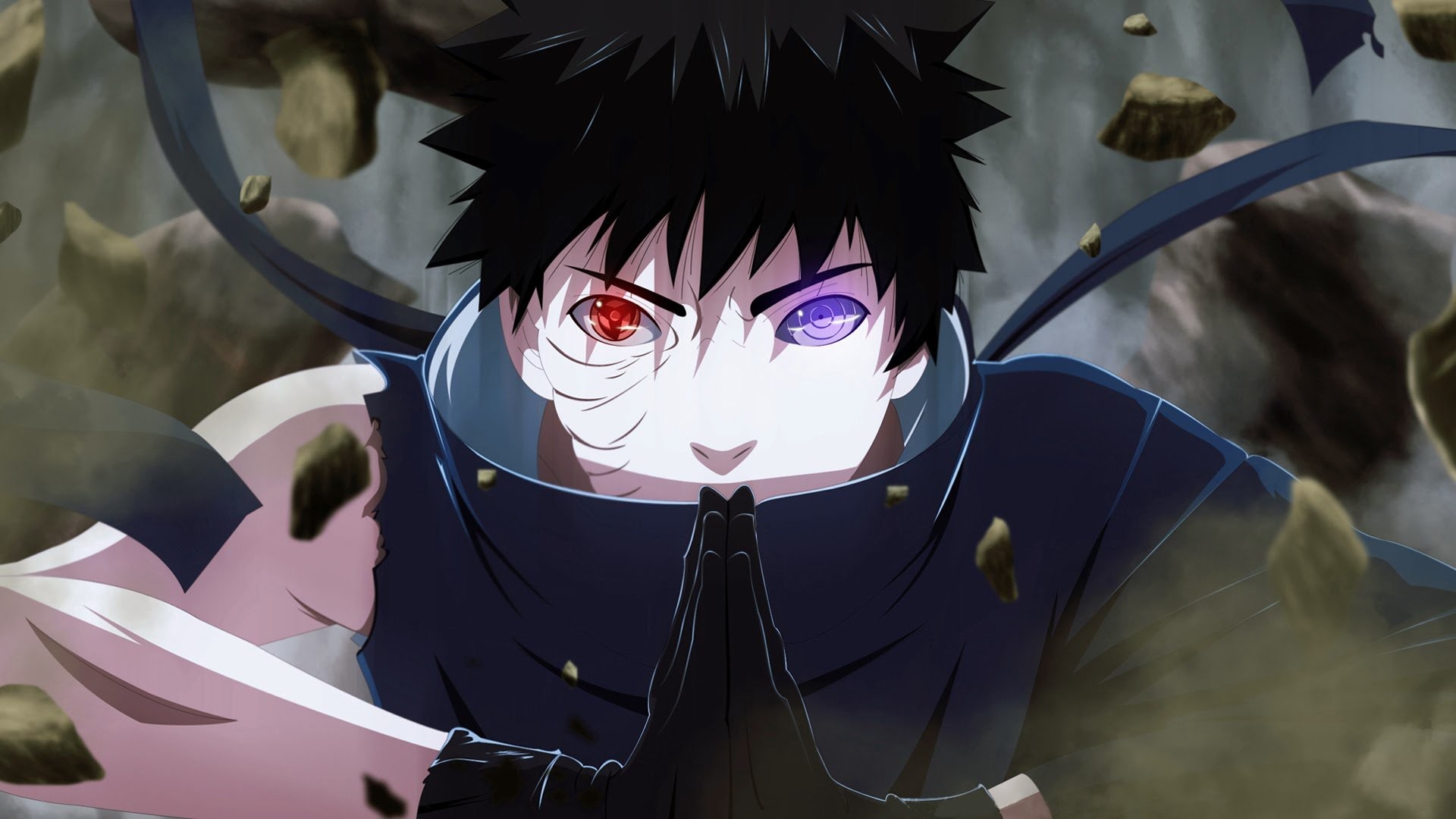 Obito Uchiha, Sharingan, Rinnegan, Naruto Shippuden, 1920x1080, sfondo per PC
