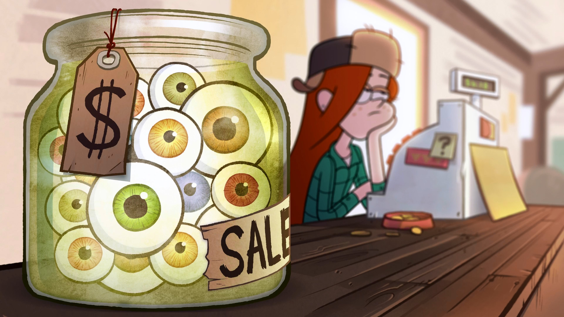 Wendy Corduroy, Gravity Falls, Barattolo di occhi, Mystery Shack, sfondo Full HD per PC