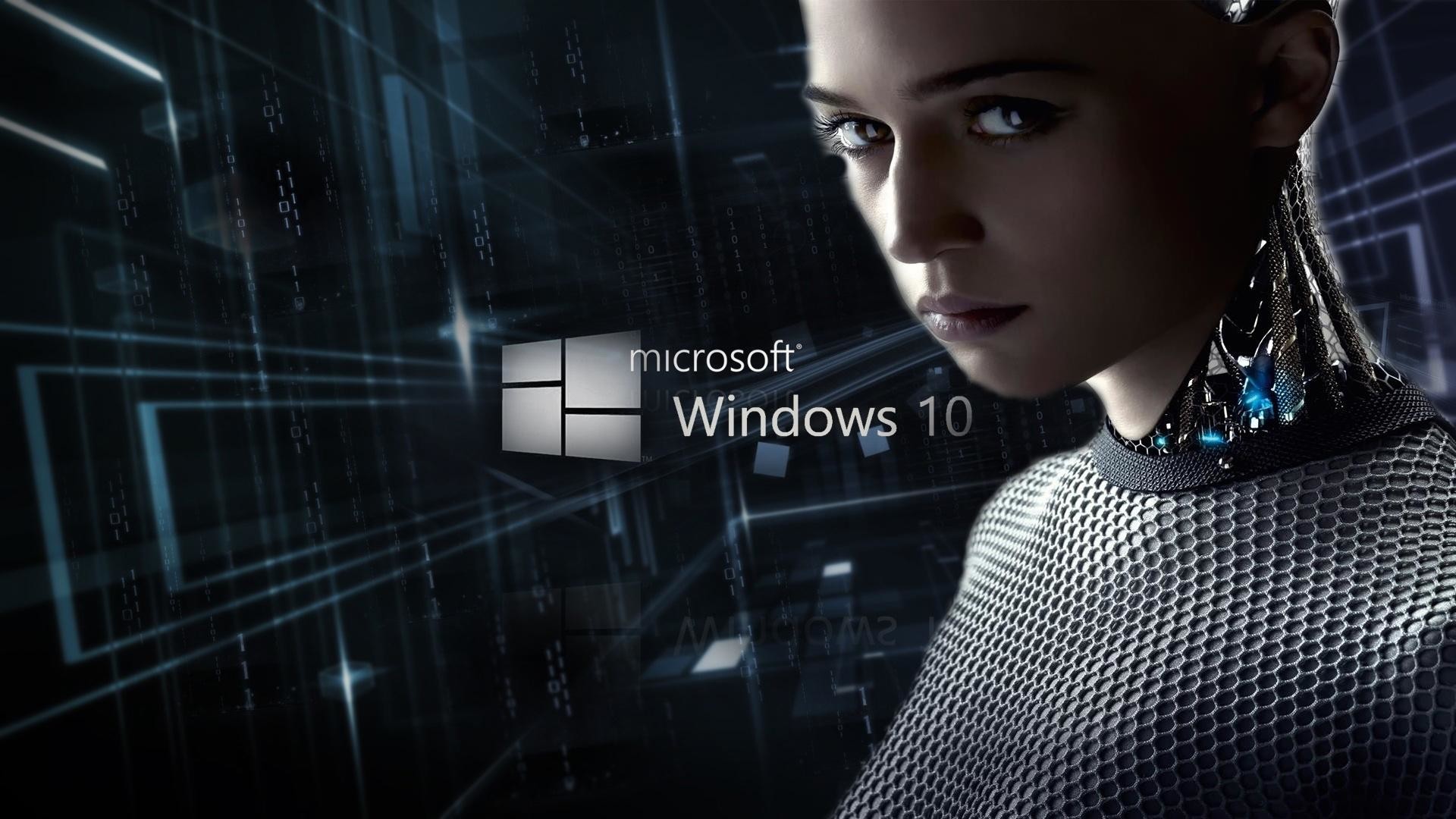 Windows 10, Ex Machina, Alicia Vikander, Ava, Androide, Full HD, sfondo desktop