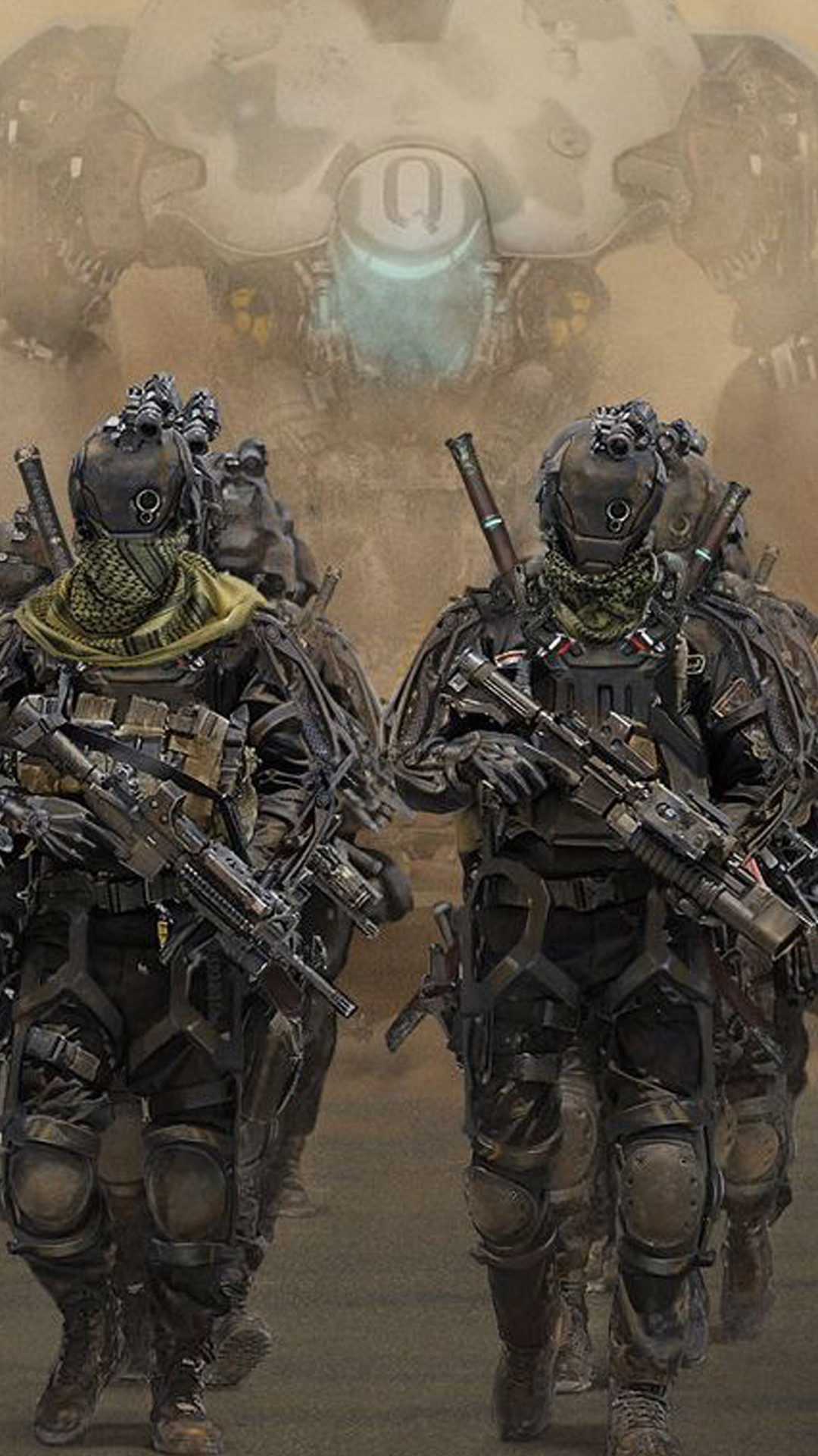 Titanfall, Piloti, Soldati, Arte concettuale, Full HD, sfondo per iPhone e Android