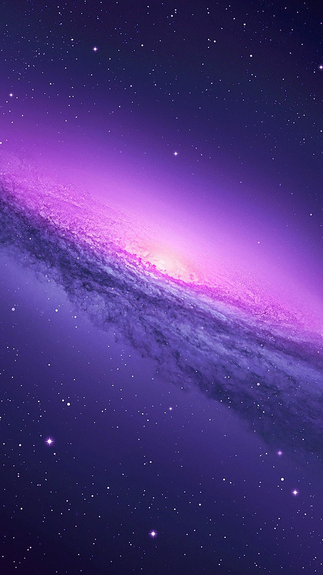 Galassia, OS X Mountain Lion, Spazio, Viola, sfondo iPhone