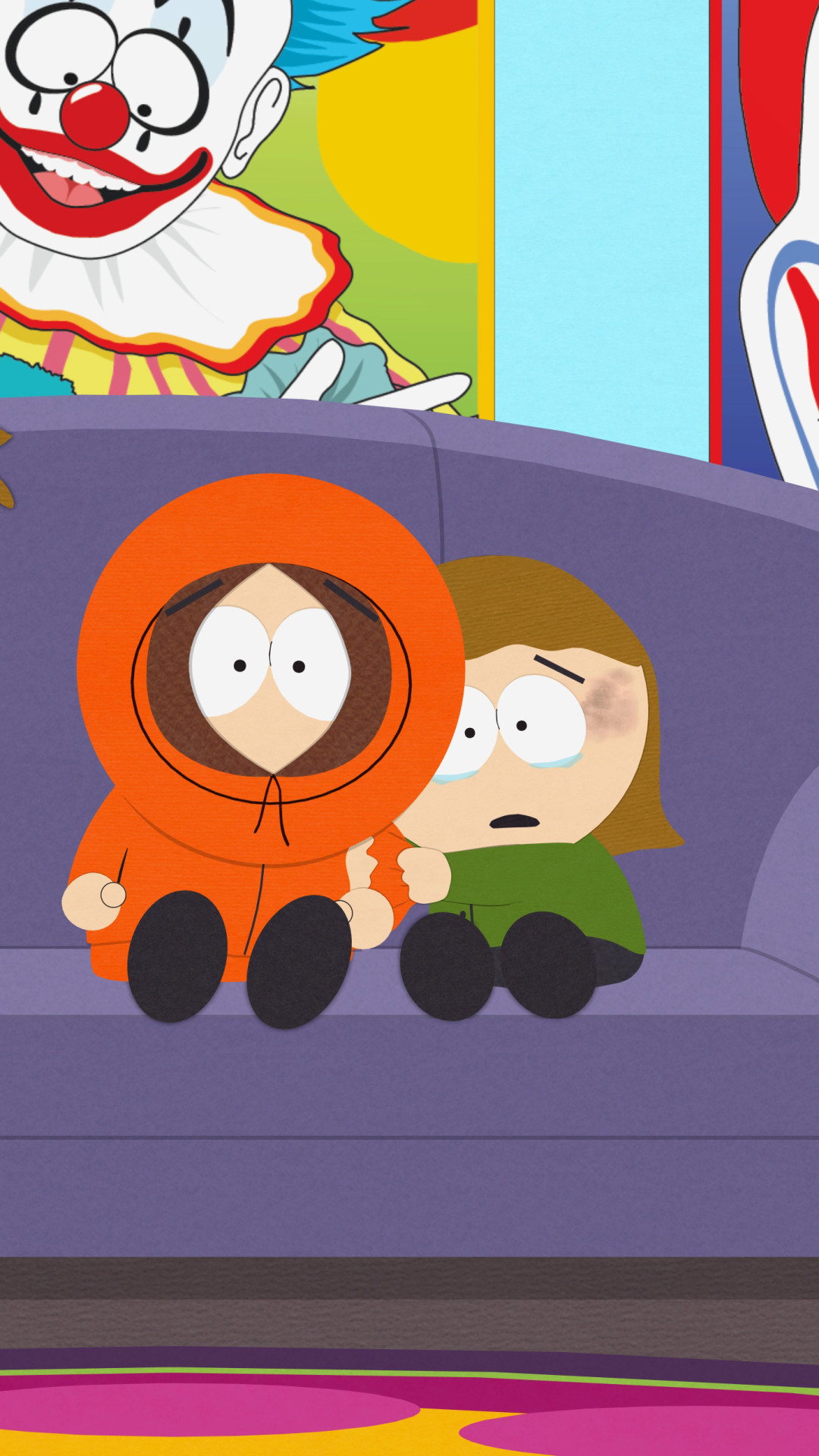 South Park, Kenny McCormick, Divano, Clown, sfondo per iPhone e Android
