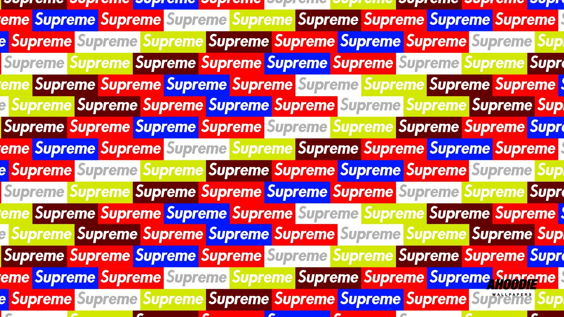 Logo Supreme, Pattern, Multicolore, Full HD, sfondo per portatile