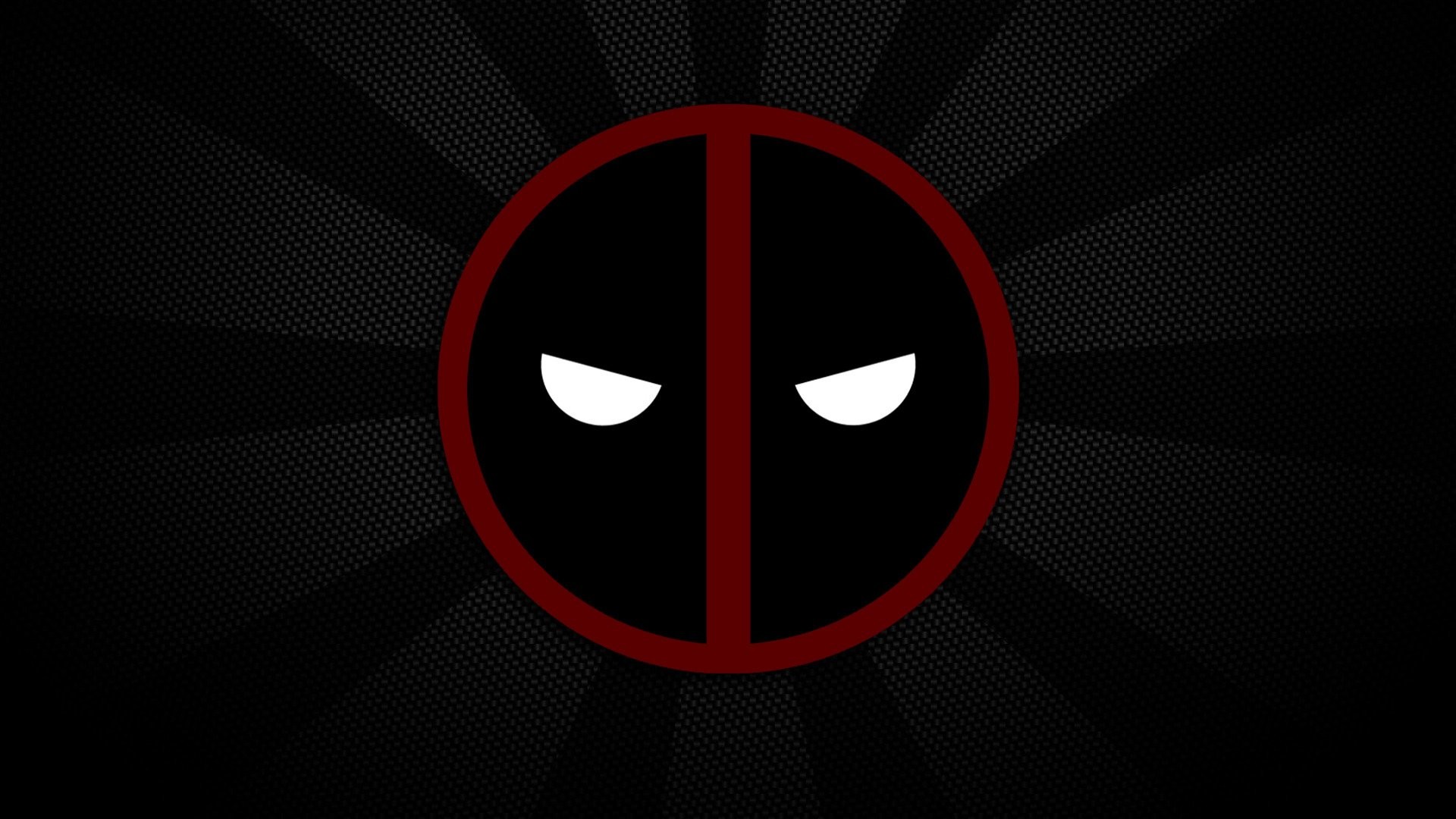 Deadpool, Logo, Minimalista, Sfondo nero, Full HD, wallpaper desktop