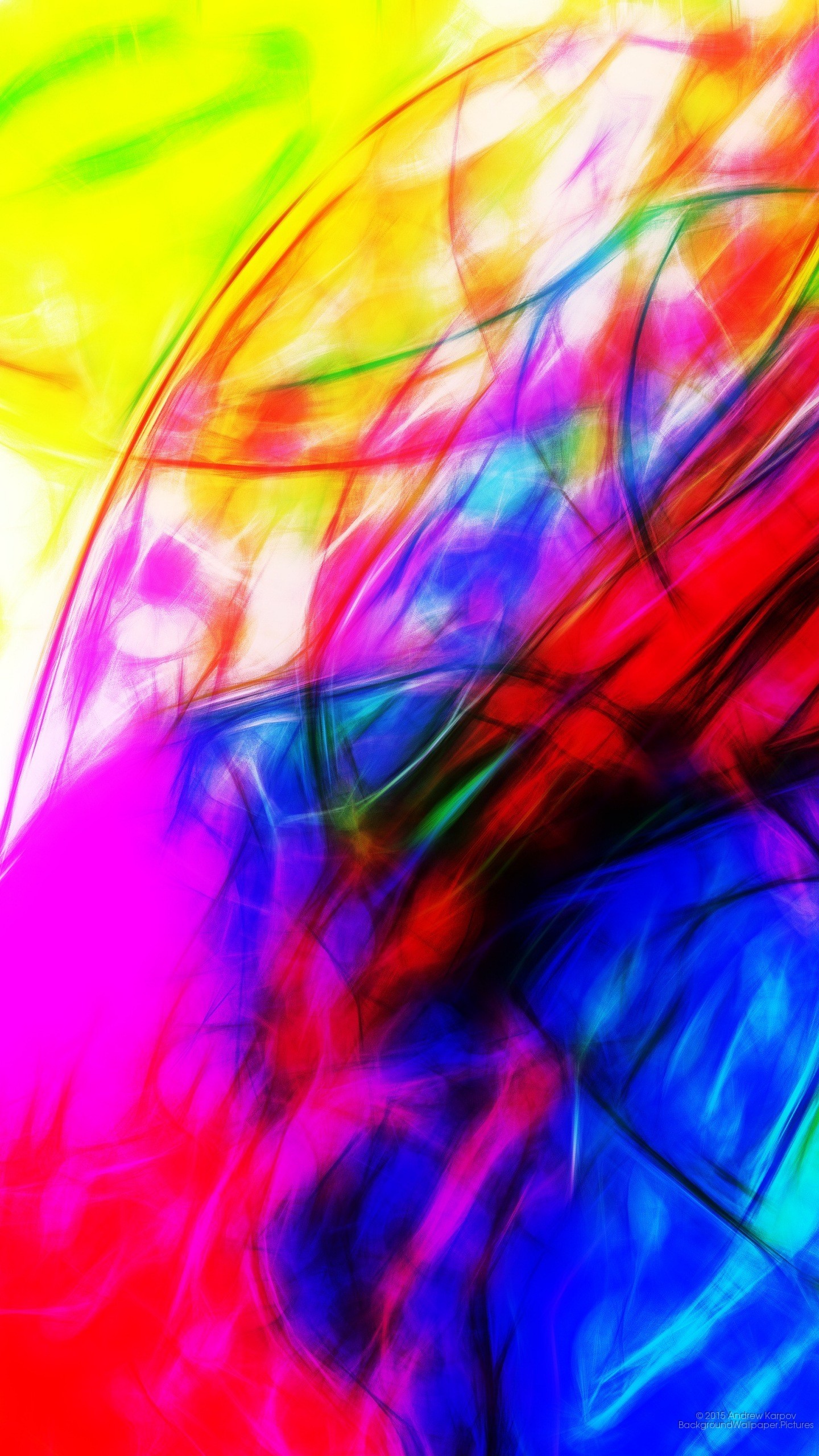 Astratto, Colori vivaci, Arte digitale, sfondo per iPhone e Android