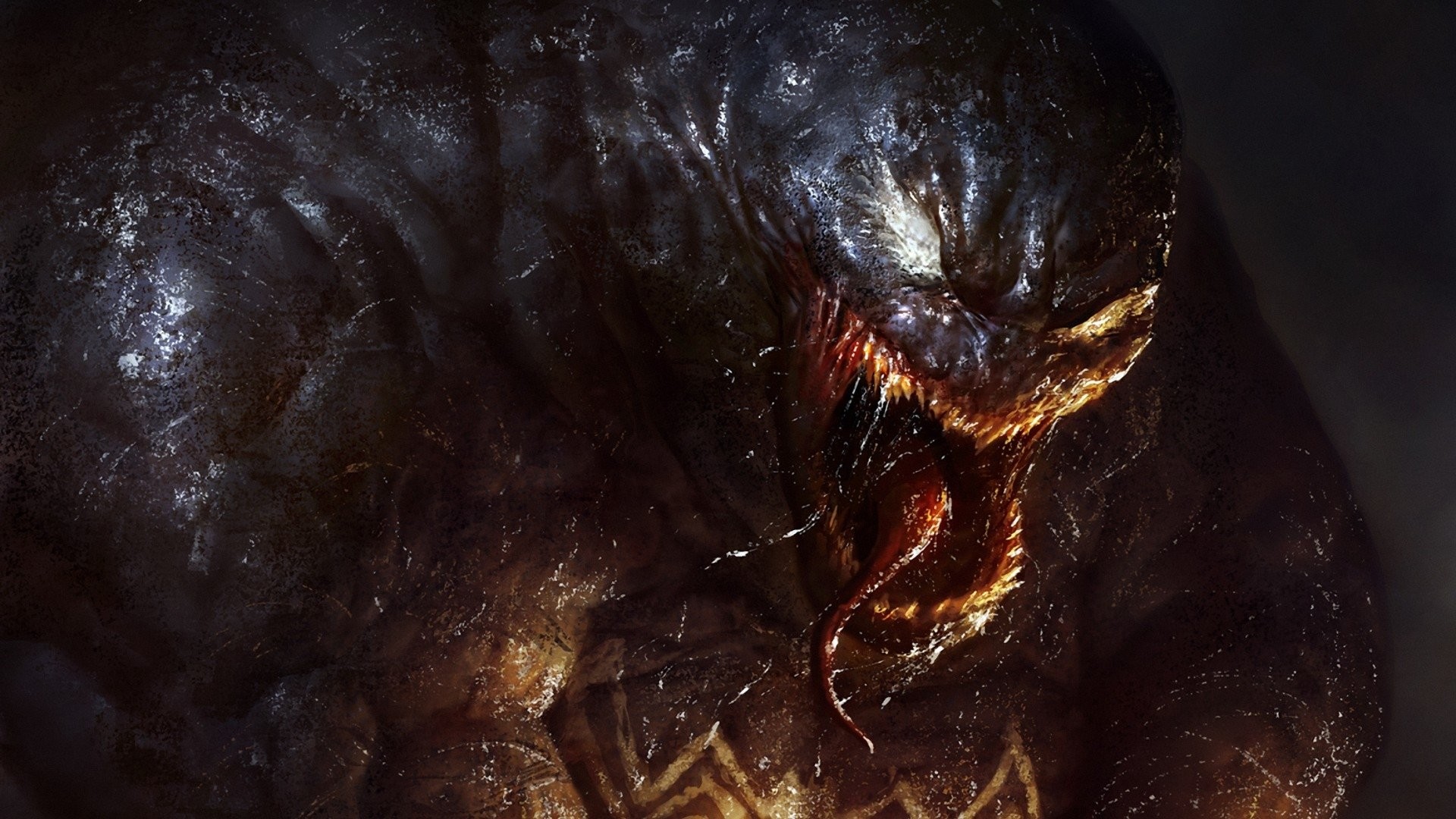 Venom, Arte digitale, Zanne, Oscurità, Full HD, sfondo Windows 11