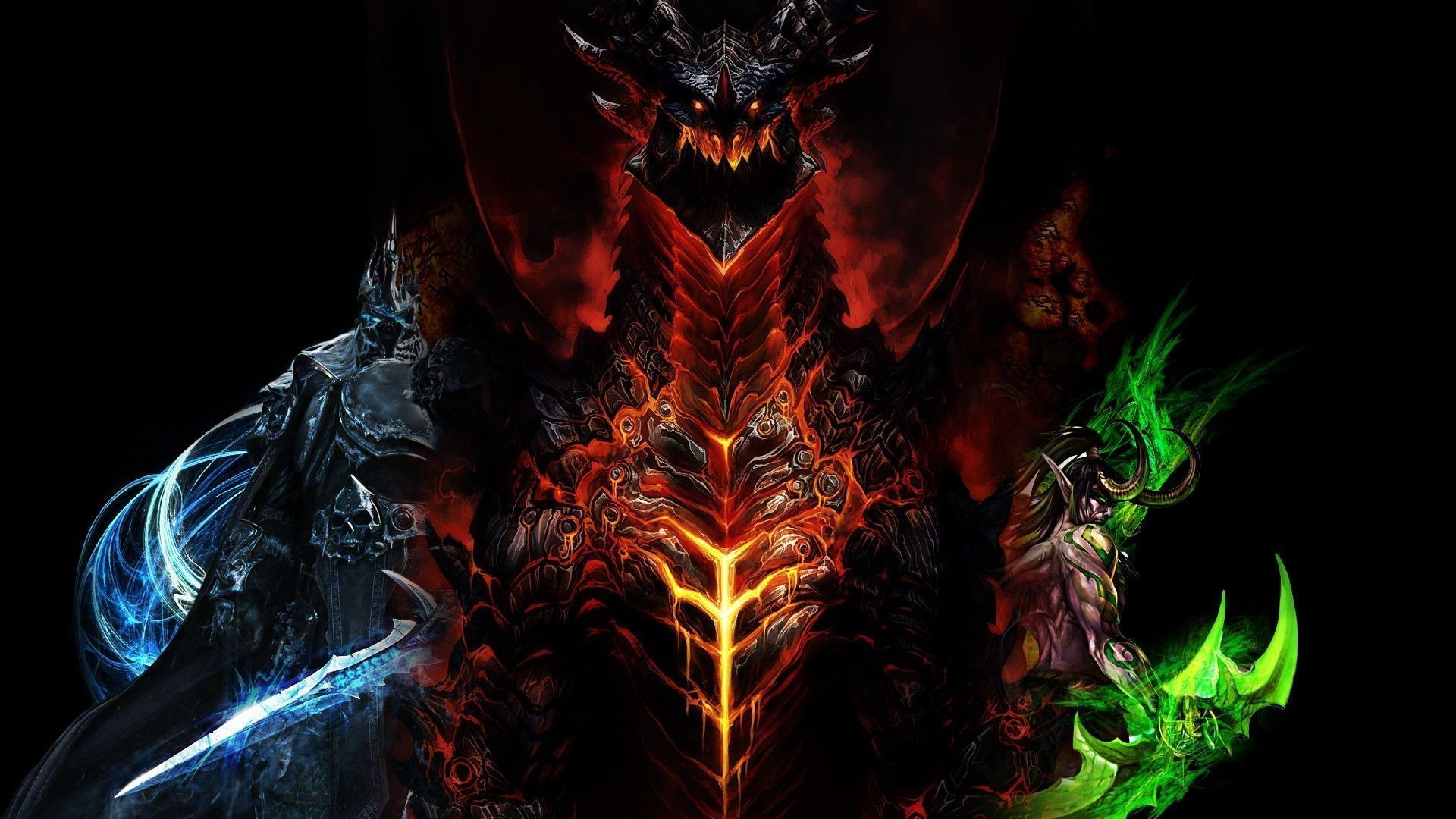 Deathwing, World of Warcraft, Lich King, Blizzard, 1920x1080, sfondo per PC