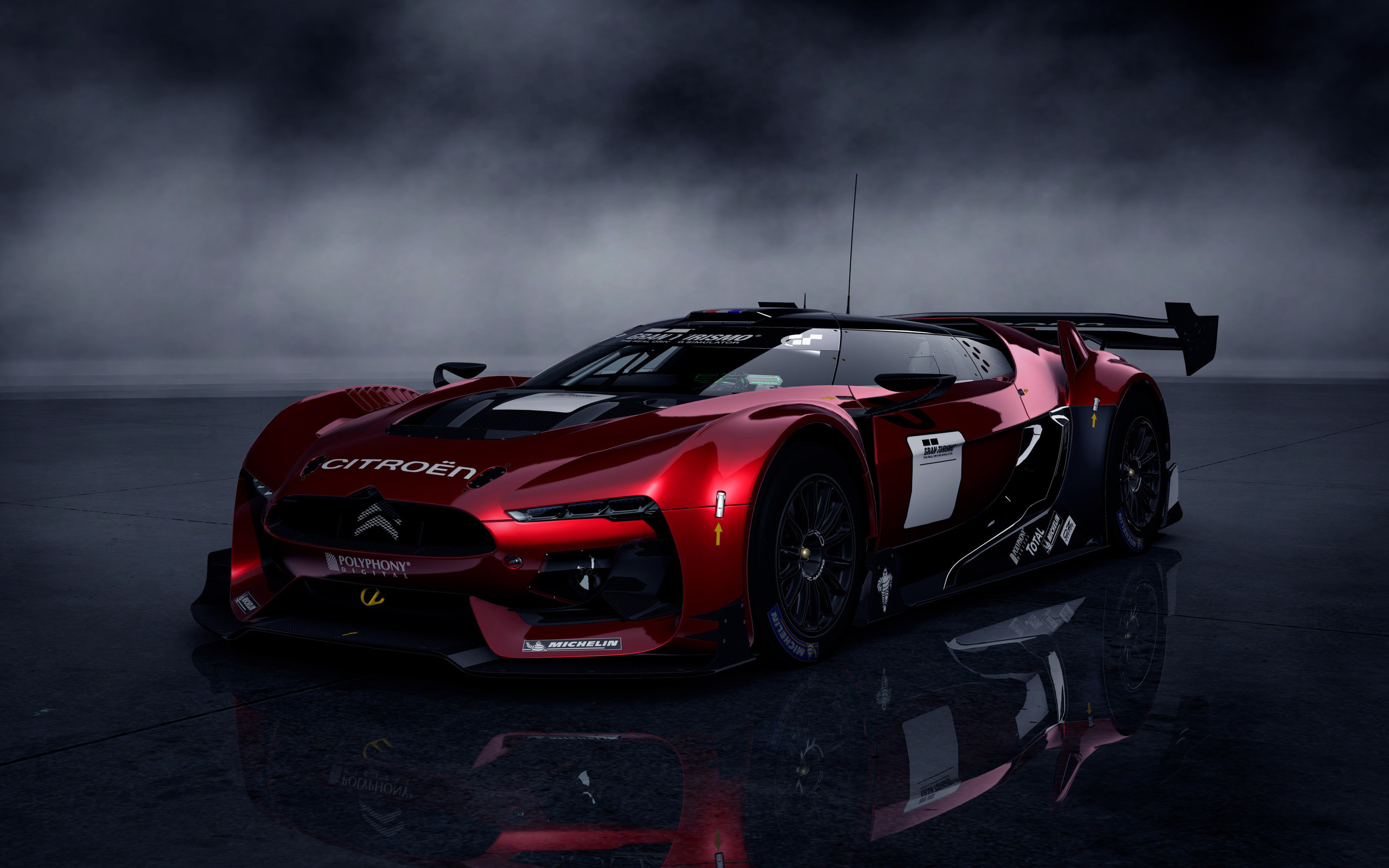 Citroën GT, Gran Turismo 5, Auto da corsa, Rendering, 2K 1600p, sfondo desktop