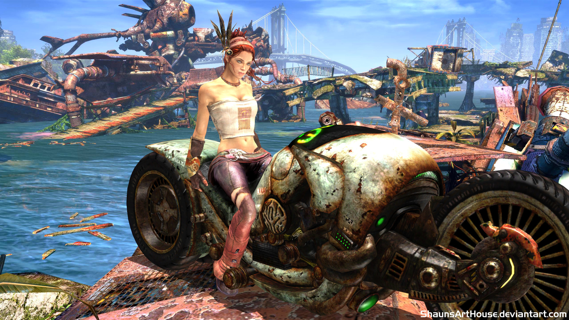 Enslaved: Odyssey to the West, Trip, Moto, Videogioco, Full HD, wallpaper per computer