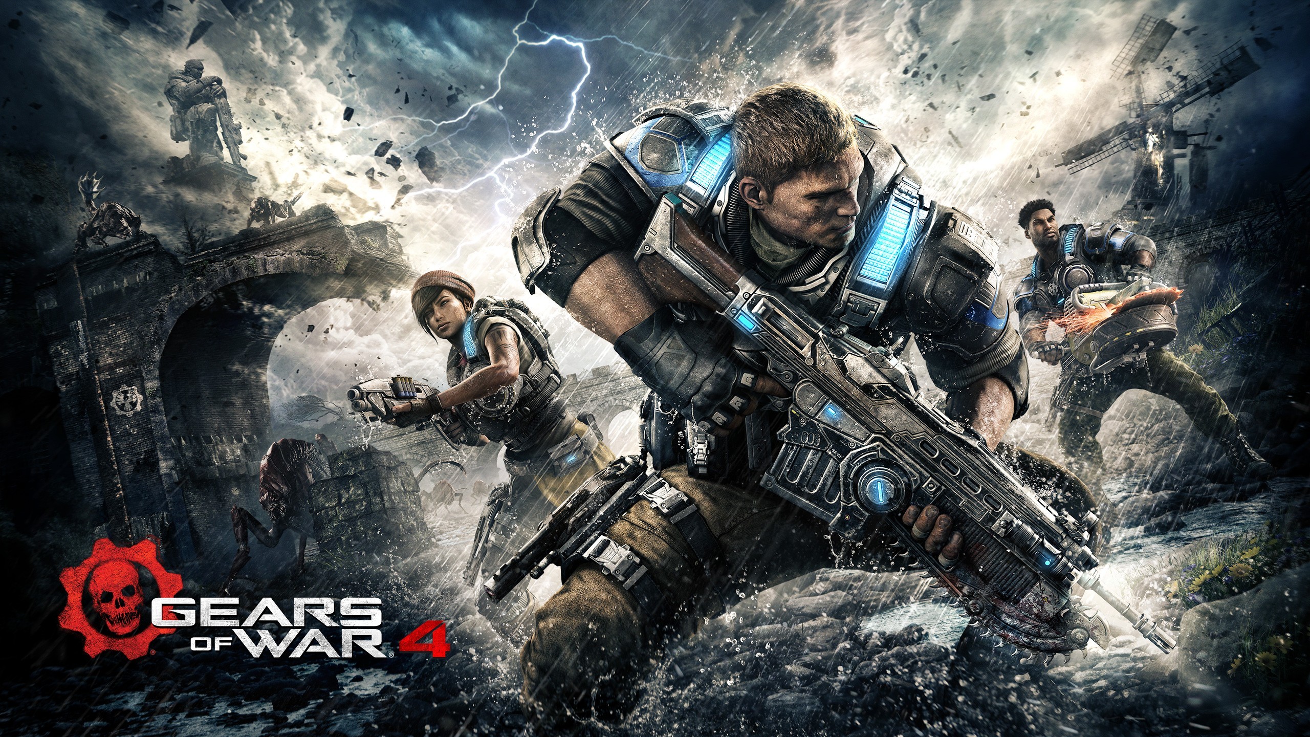 Gears of War 4, JD Fenix, Videogioco, Tempesta, 2560x1440, sfondo per PC