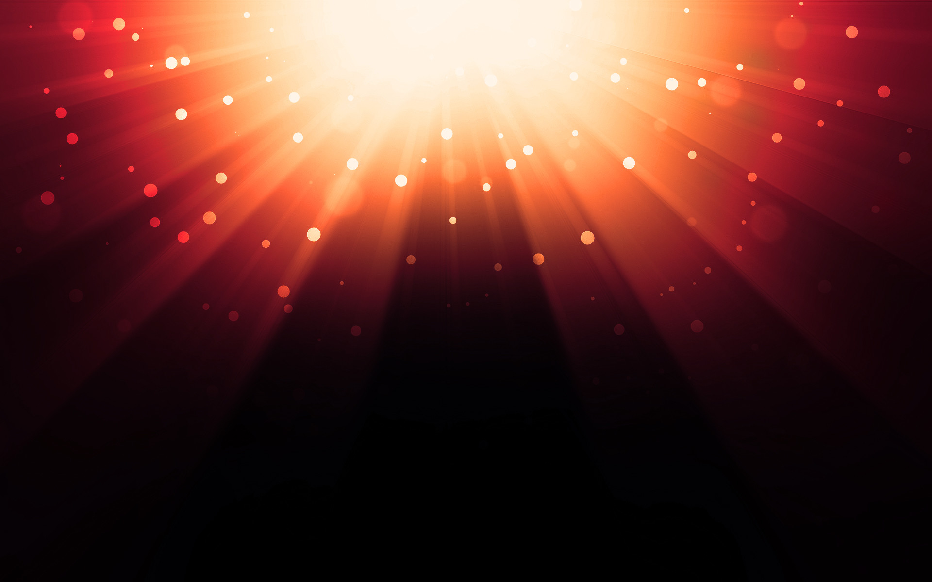 Raggi di luce, Esplosione, Rosso, Sfondo nero, 1920x1200, wallpaper desktop