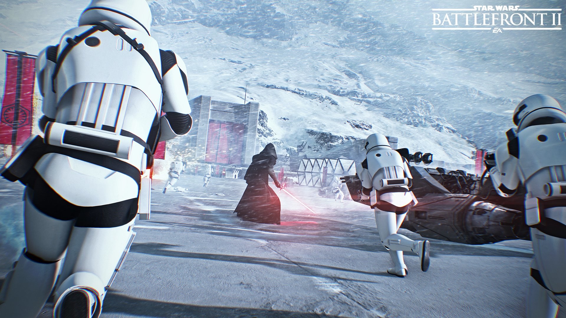 Star Wars Battlefront, Stormtrooper, Kylo Ren, Neve, Full HD, sfondo desktop