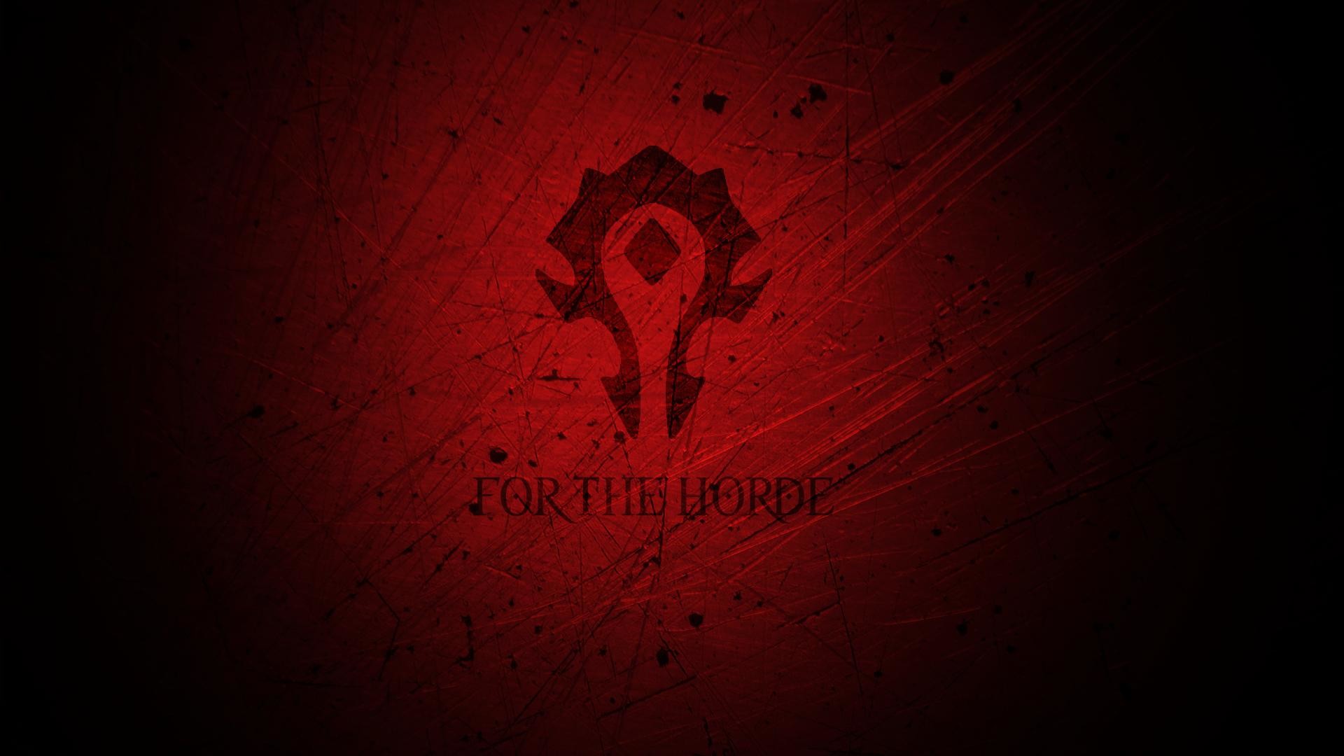 Orda, For the Horde, World of Warcraft, Rosso, Full HD, sfondo per portatile