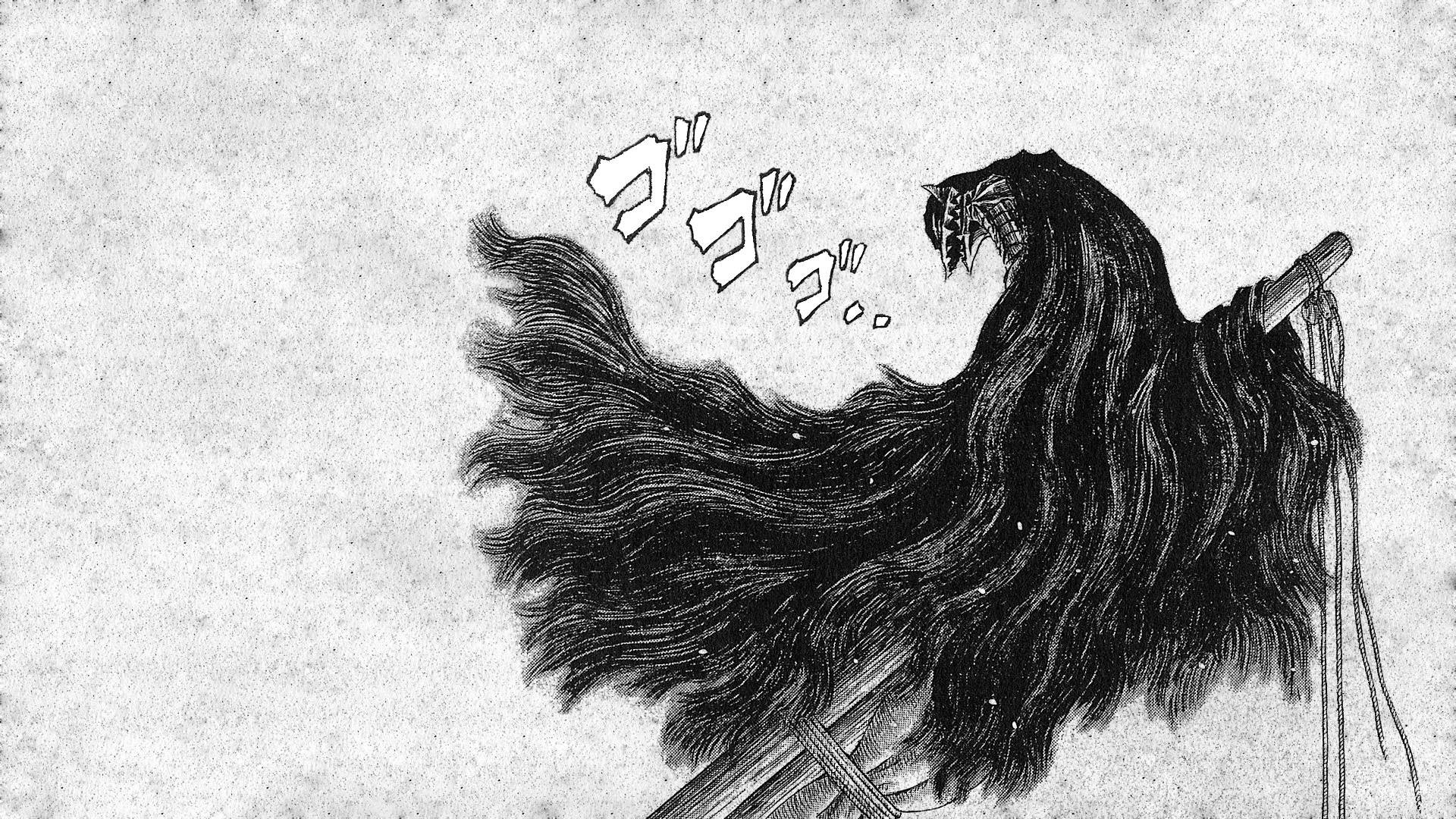 Gatsu, Berserk, Manga, Mantello, Disegno a china, 16:9 Full HD, sfondo widescreen