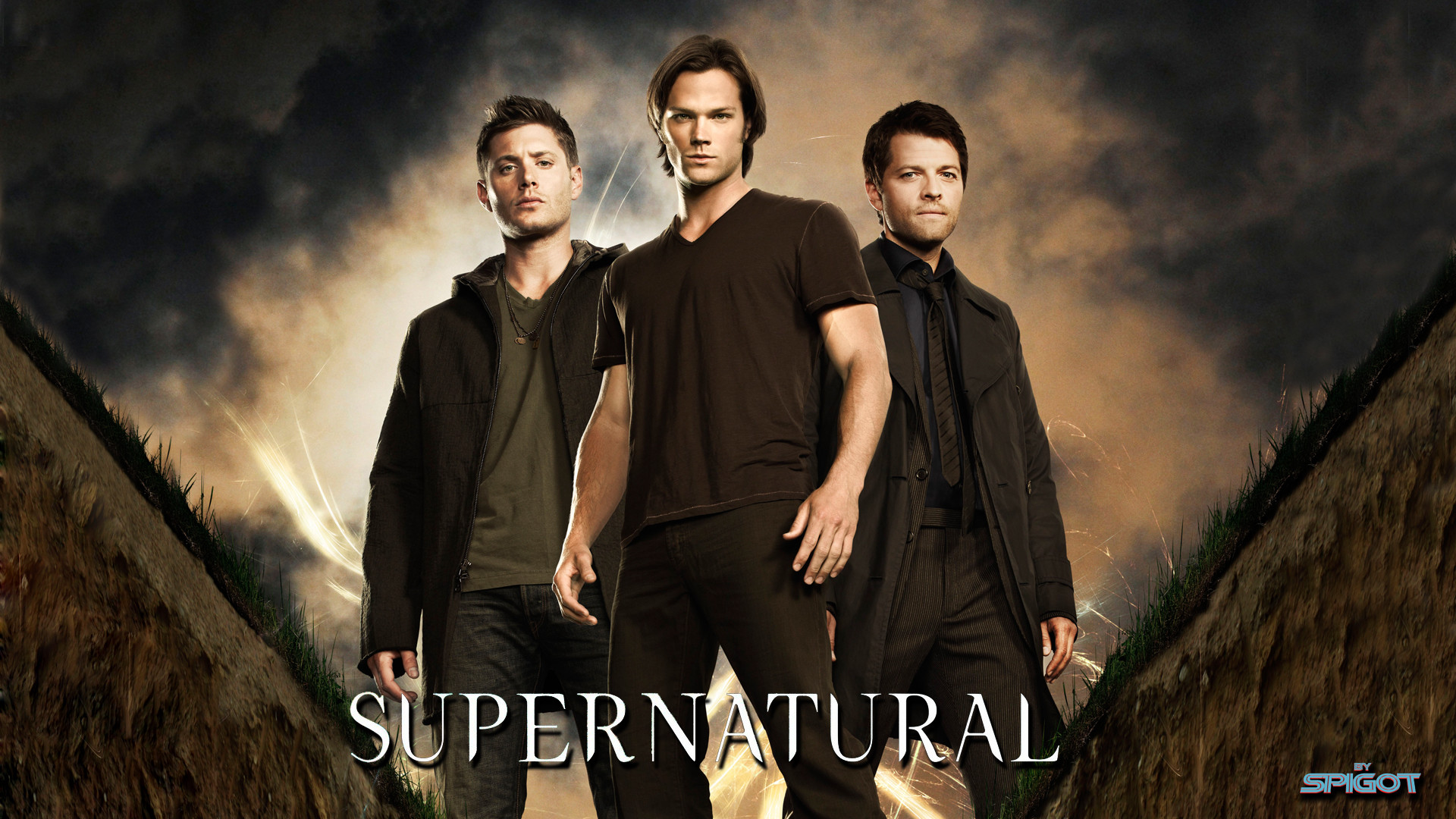 Supernatural, Dean Winchester, Sam Winchester, Castiel, Campo, Full HD, sfondo per PC e portatile