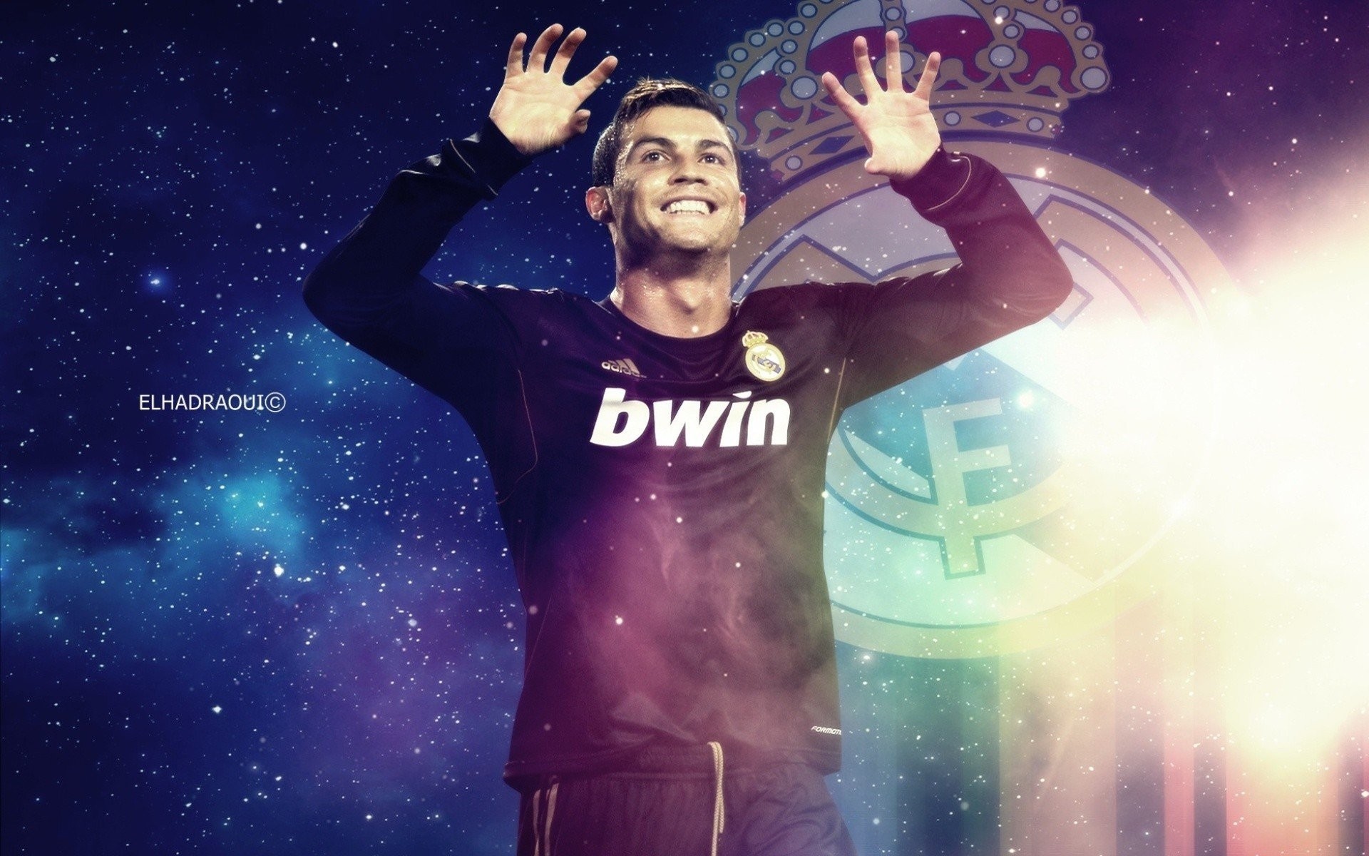 Cristiano Ronaldo, Real Madrid, Esultanza, Spazio, 1920x1200, sfondo per PC