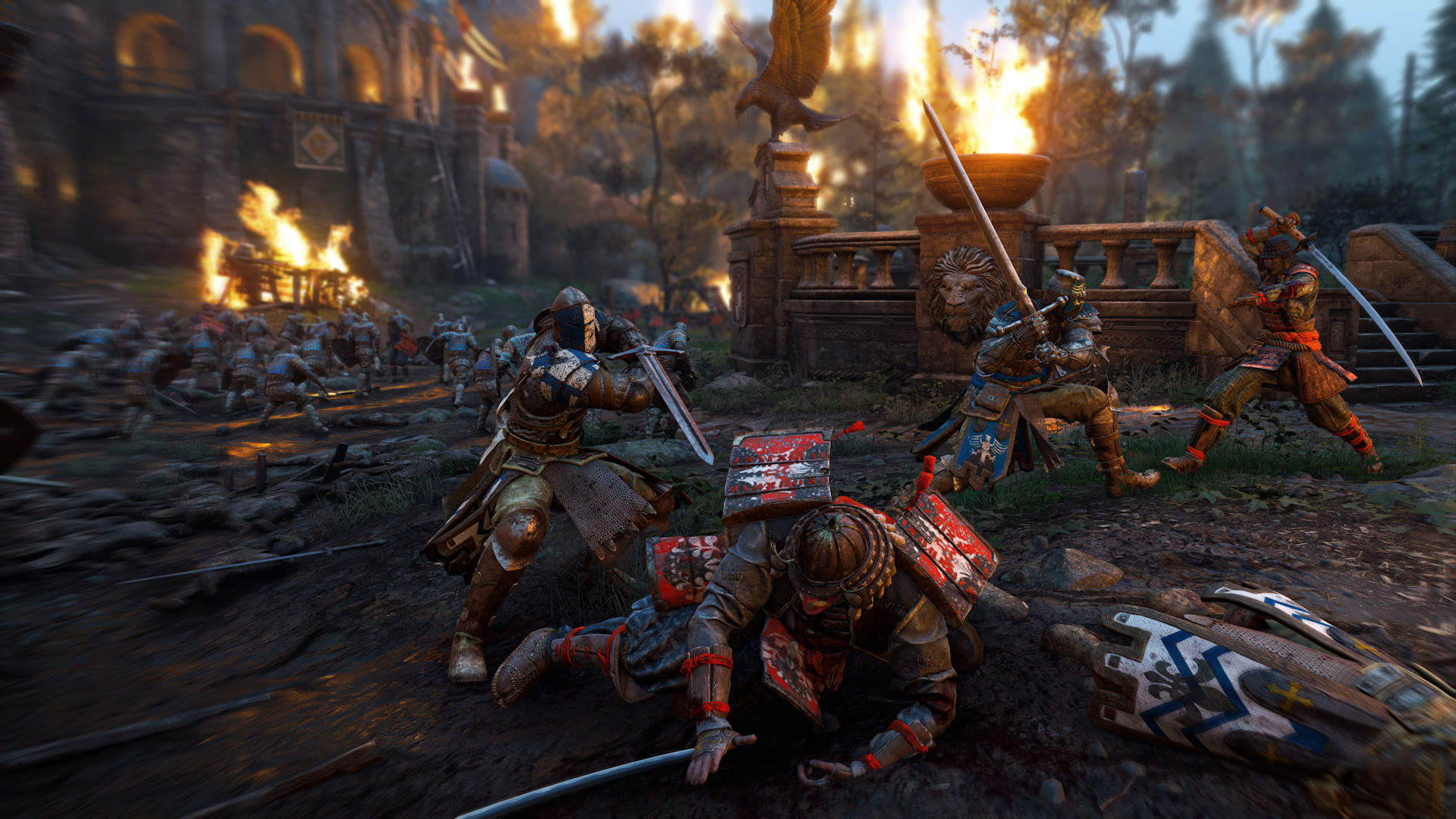 For Honor, Duello, Cavalieri, Fuoco, Battaglia, Full HD, wallpaper per computer