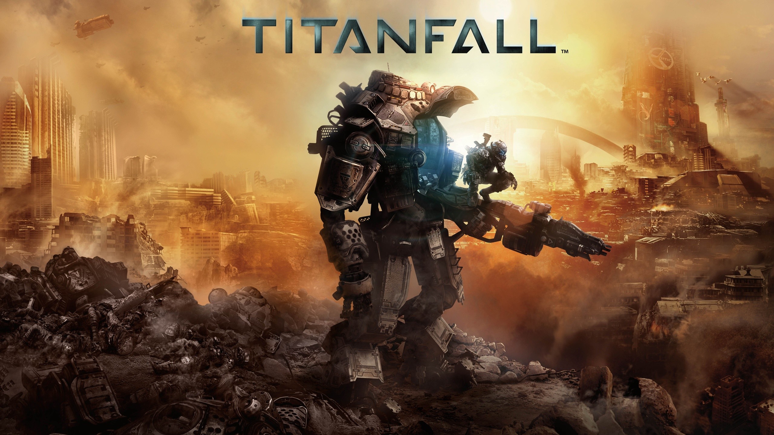 Titanfall, Atlas, Titano, Rovine, Copertina, 2K, wallpaper desktop
