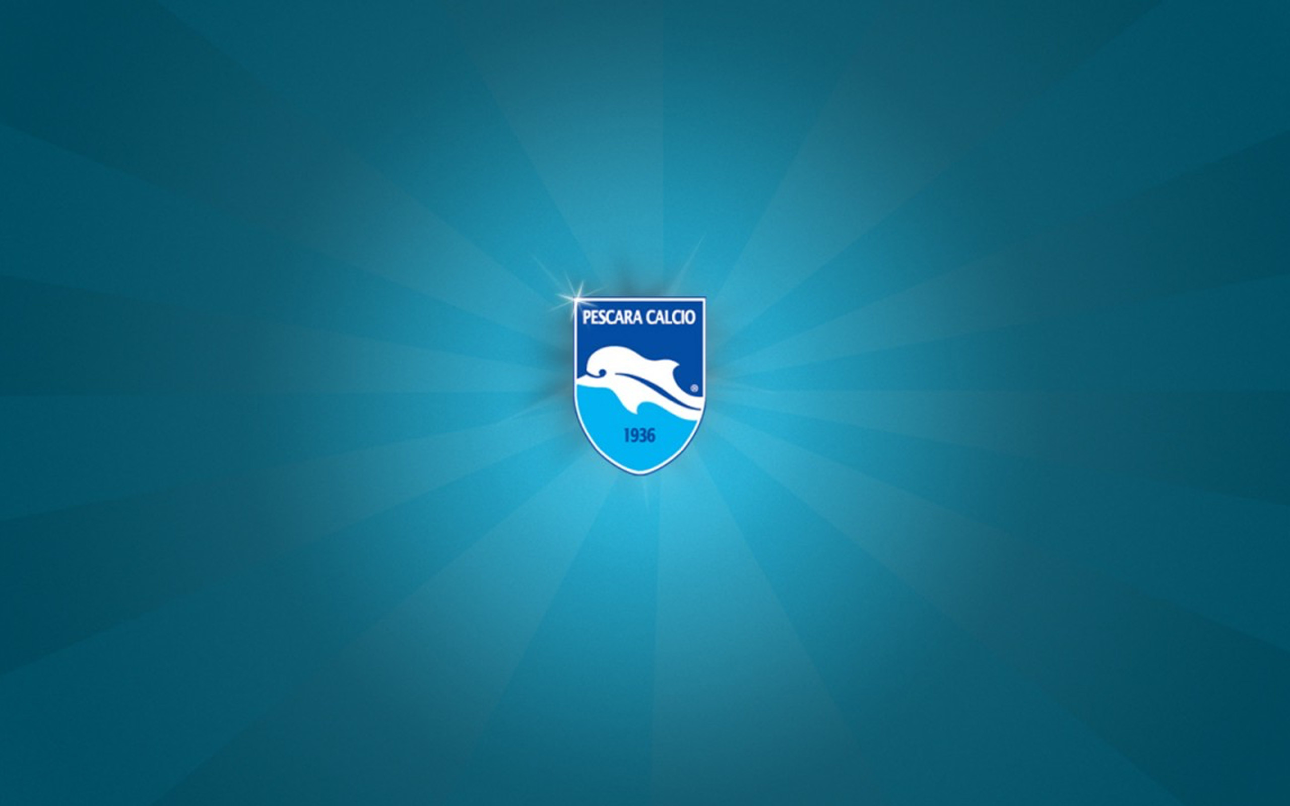 Pescara Calcio, Stemma, Delfino, Sfondo azzurro, 16:10 2K, wallpaper widescreen
