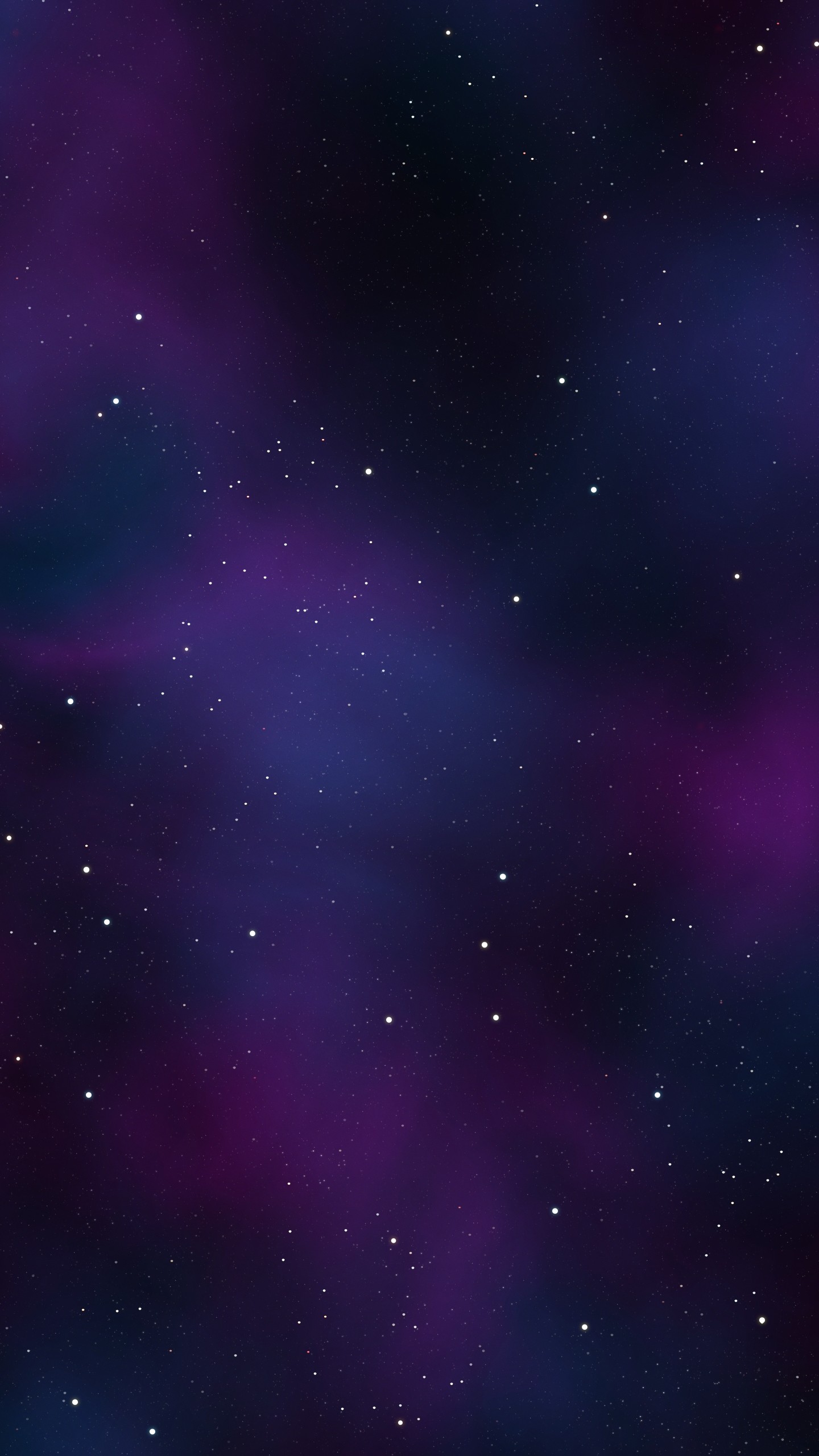 Cielo stellato, Nebulosa viola, Spazio, QHD+, sfondo per smartphone
