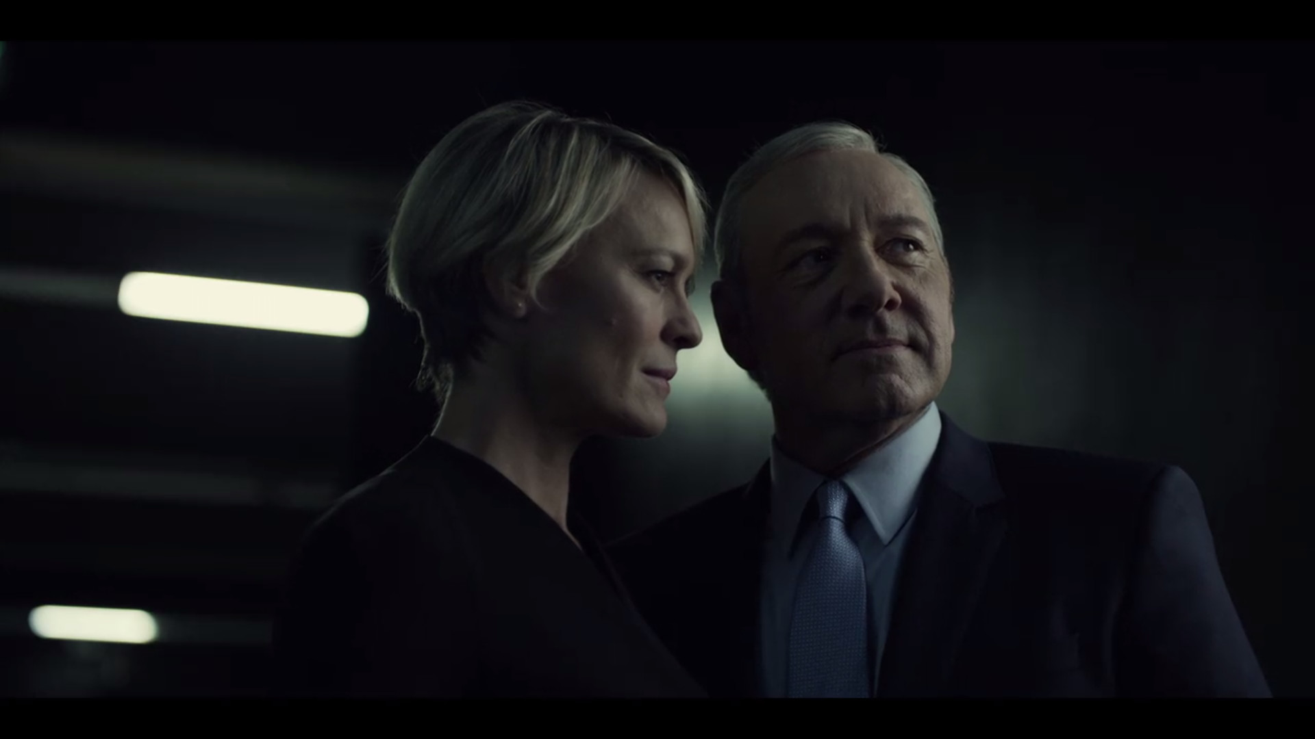 Frank Underwood, Claire Underwood, Kevin Spacey, Robin Wright, House of Cards, Notte, sfondo desktop
