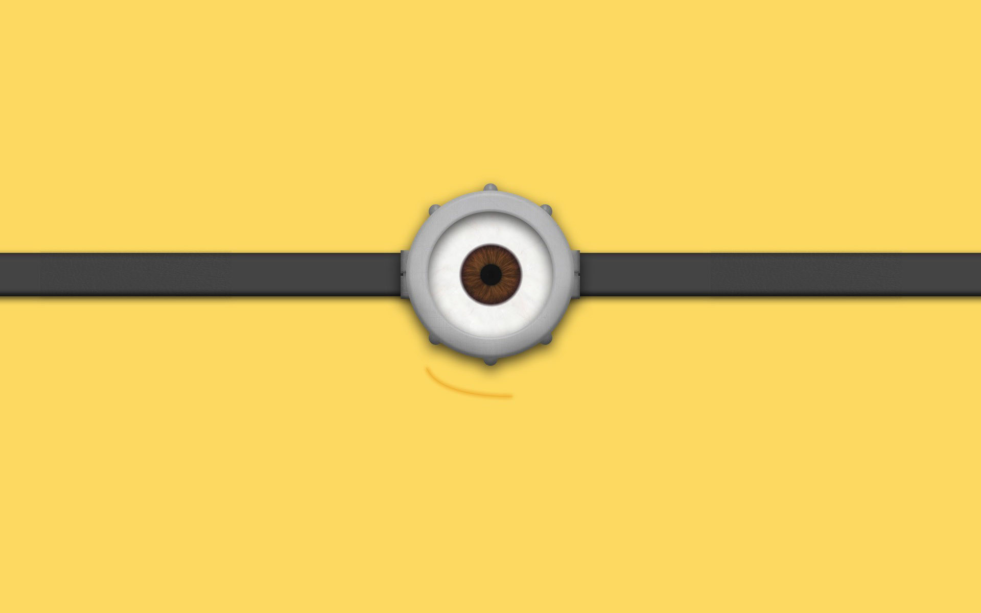 Minions, Occhialone, Giallo, Minimal, 16:10 Full HD, sfondo widescreen