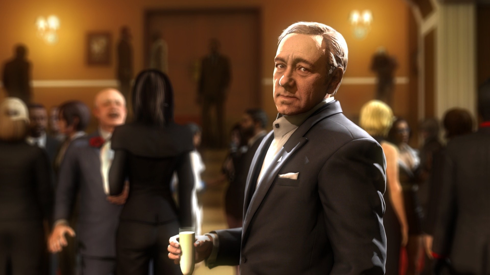 Frank Underwood, House of Cards, Arte 3D, Ricevimento, Full HD, sfondo Windows 11