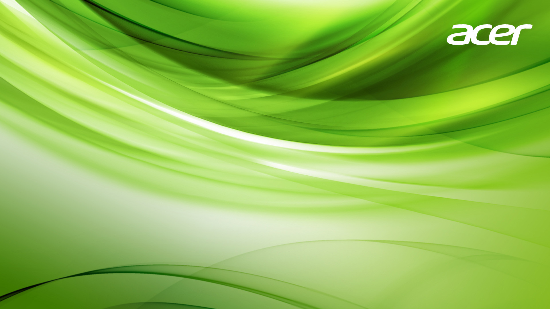 Logo Acer, Acer, Onde, Verde, 1920x1080, sfondo per PC