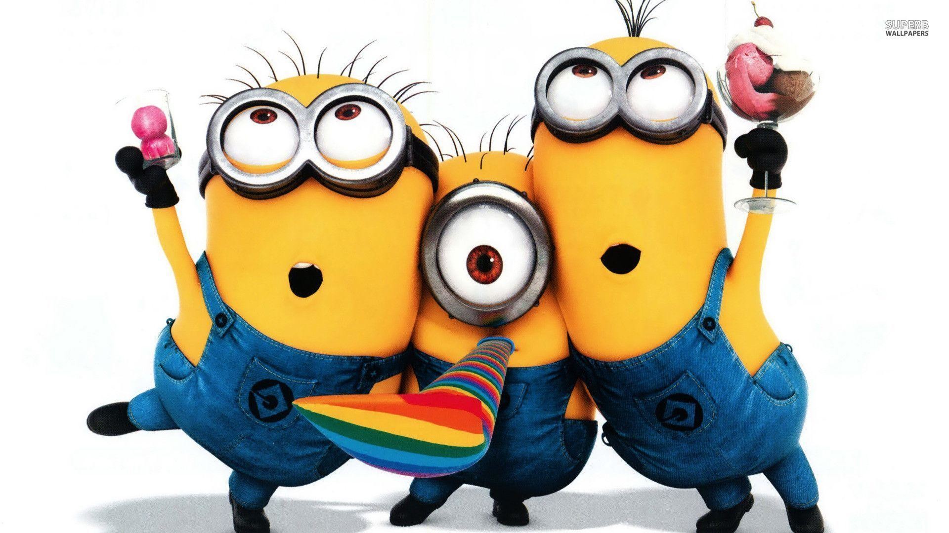 Minions, Festa, Gelato, 16:9 Full HD, sfondo widescreen
